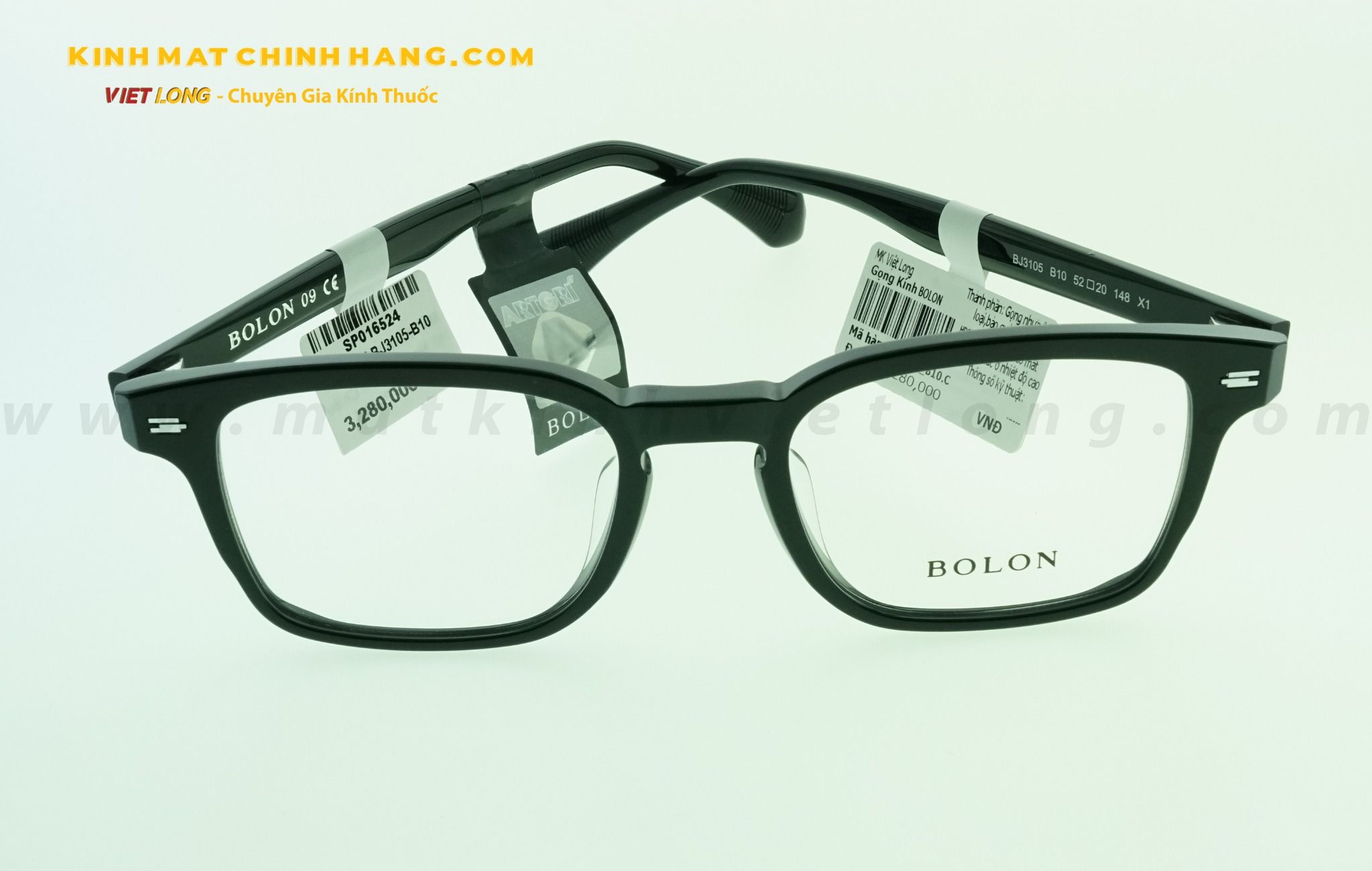  GỌNG KÍNH BOLON BJ3105-B10 52-20 