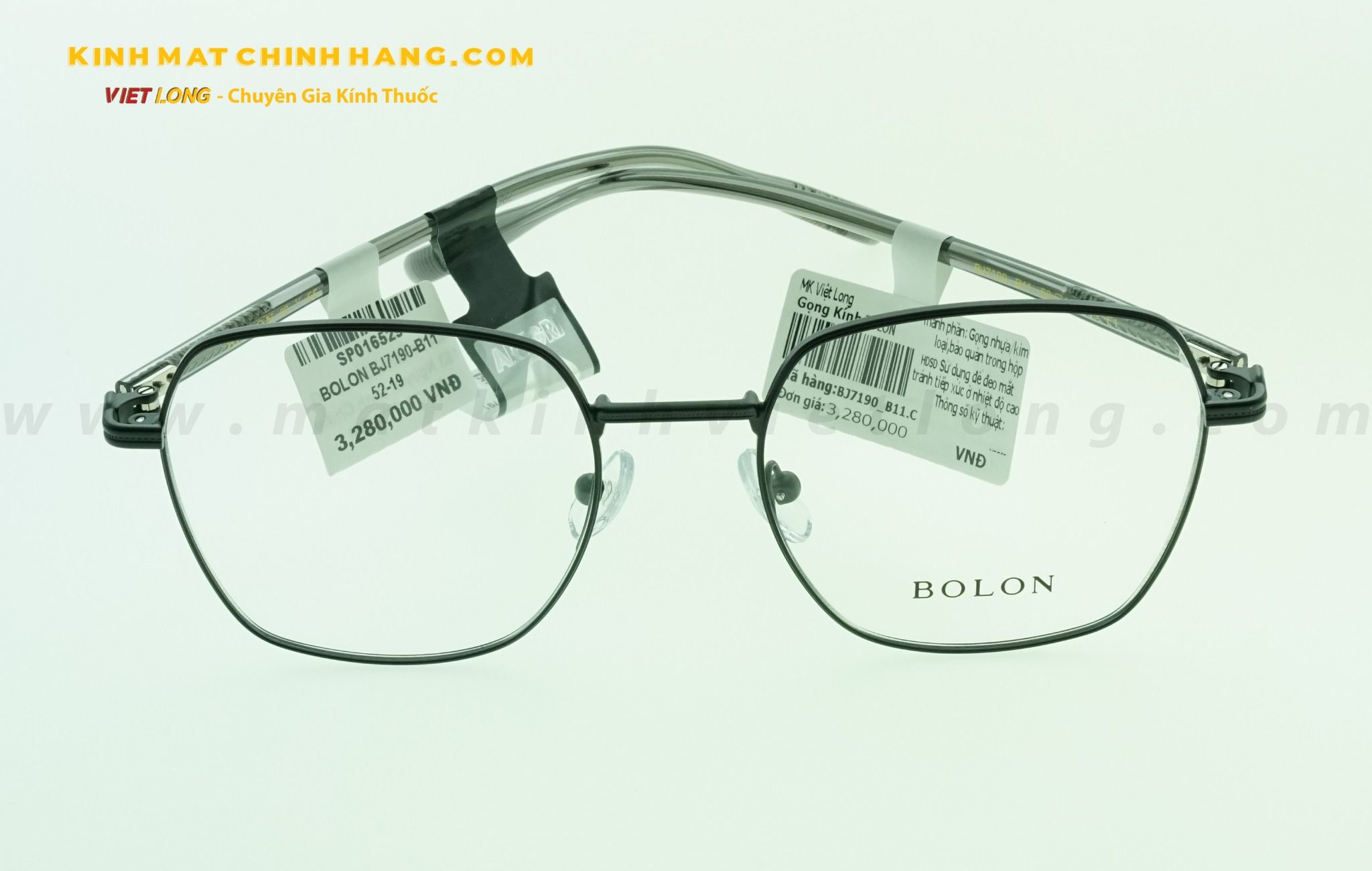  GỌNG KÍNH BOLON BJ7190-B11 52-19 