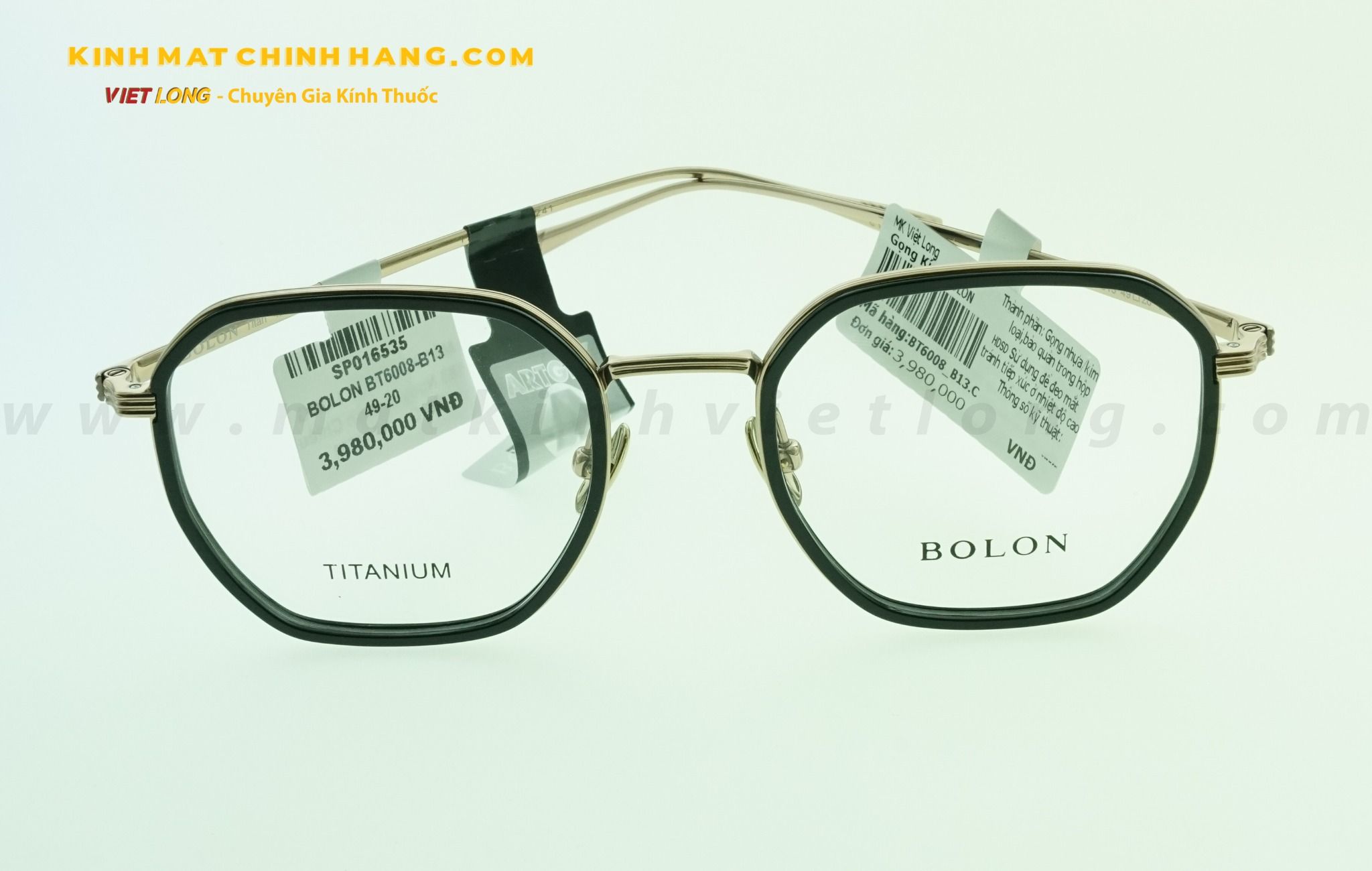  GỌNG KÍNH BOLON BT6008-B13 49-20 