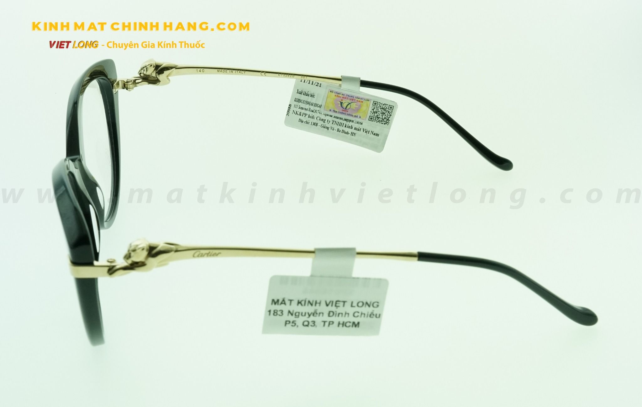  GỌNG KÍNH CARTIER CT0283O-001 54-17 