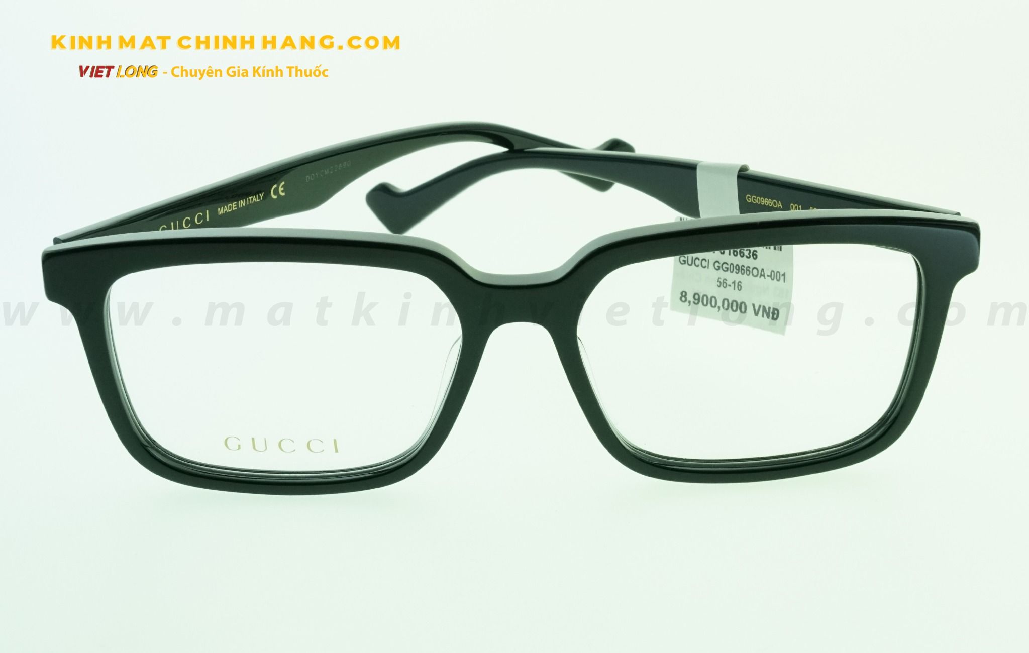  GỌNG KÍNH GUCCI GG0966OA-001 56-16 