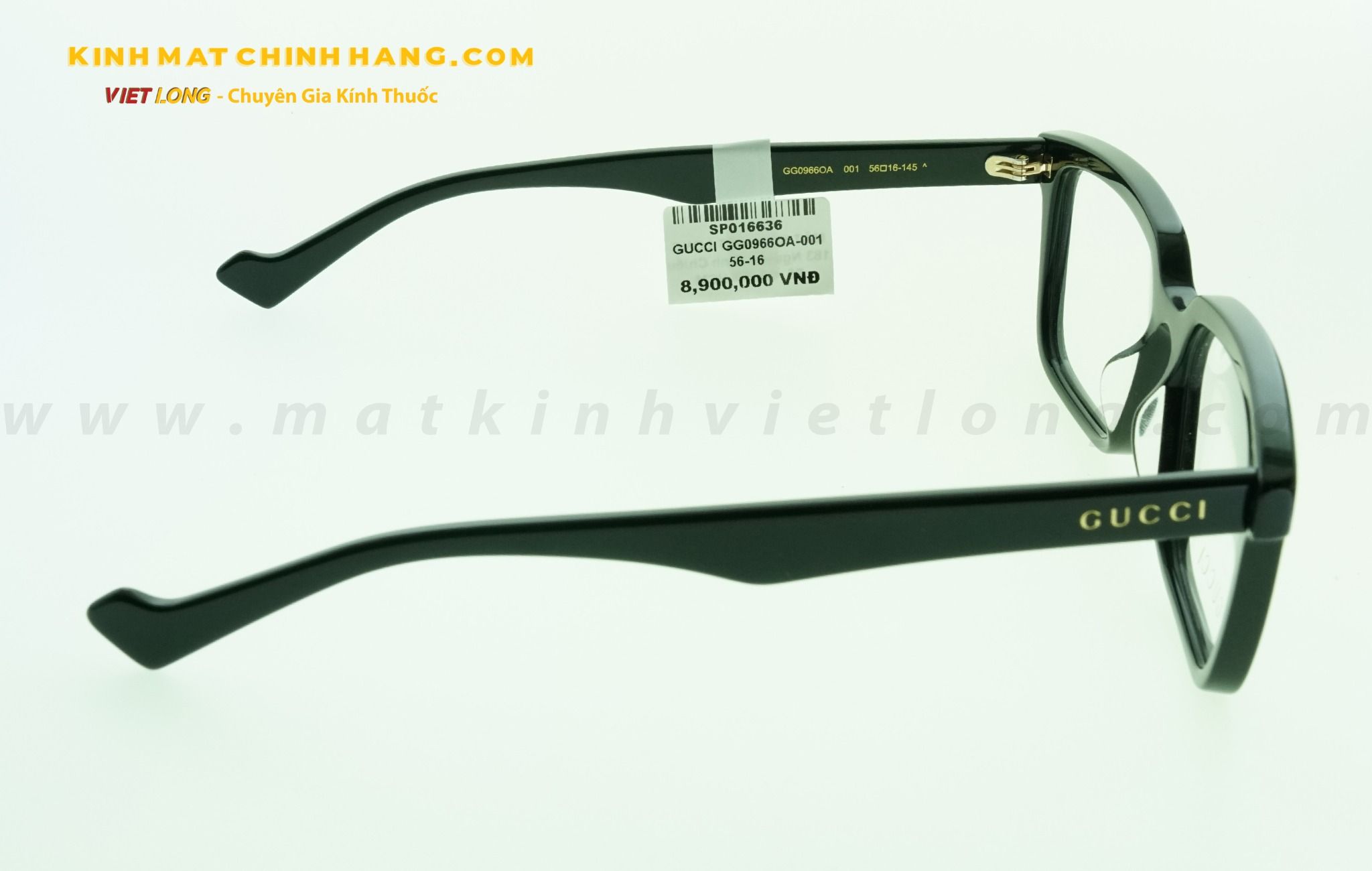  GỌNG KÍNH GUCCI GG0966OA-001 56-16 