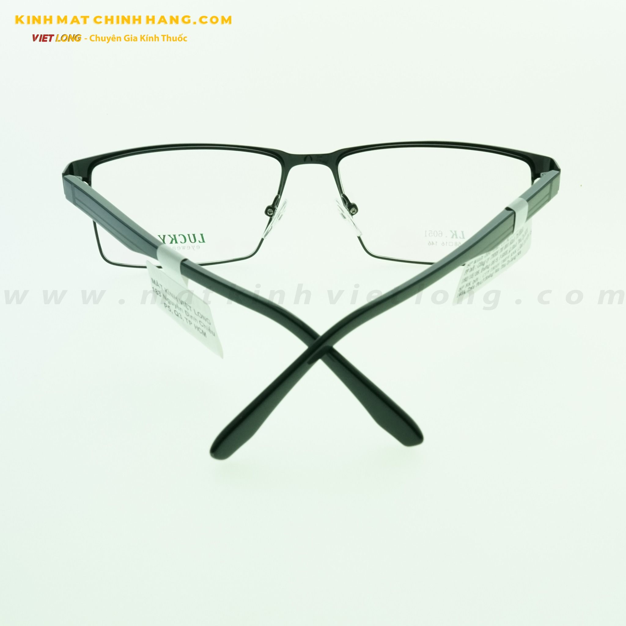  GỌNG KÍNH LUCKY LK6051-BKA 58-16 