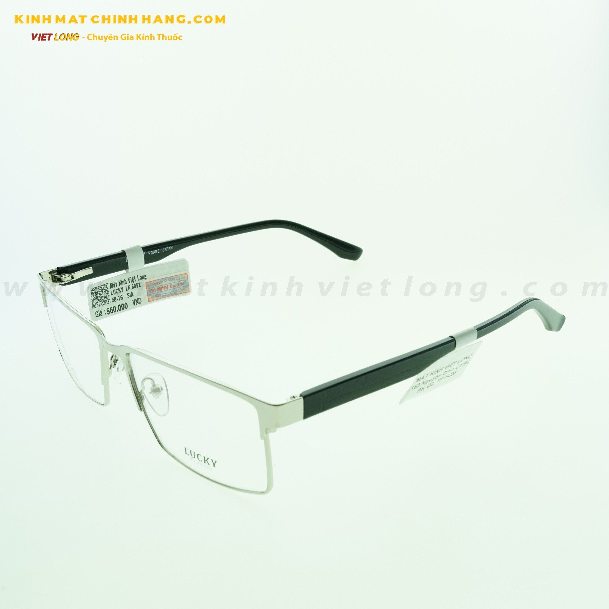  GỌNG KÍNH LUCKY LK6051-SIA 58-16 