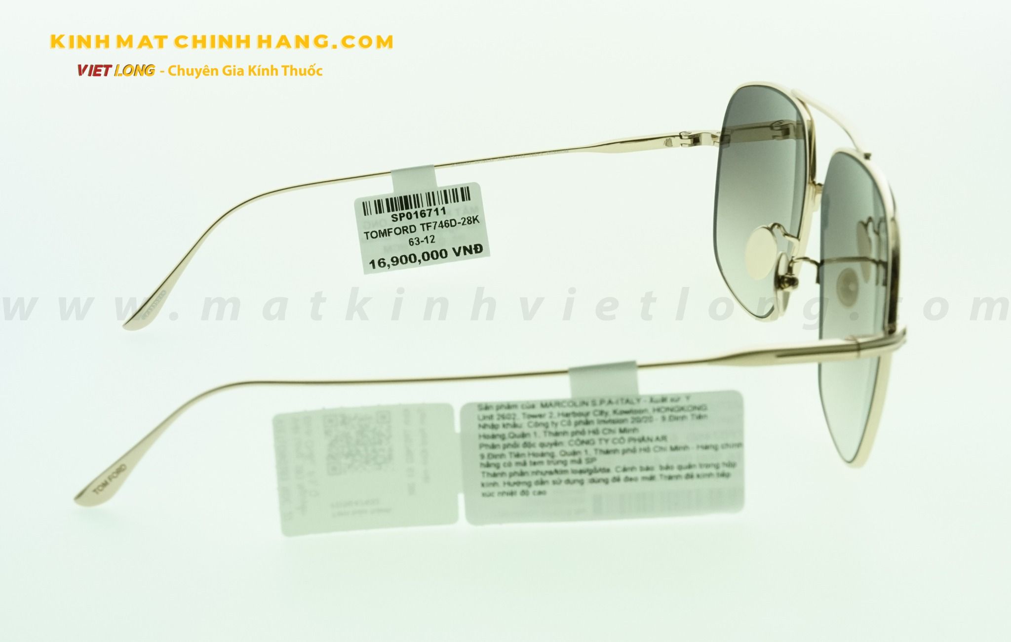  KÍNH MÁT TOMFORD TF746D-28K 63-12 