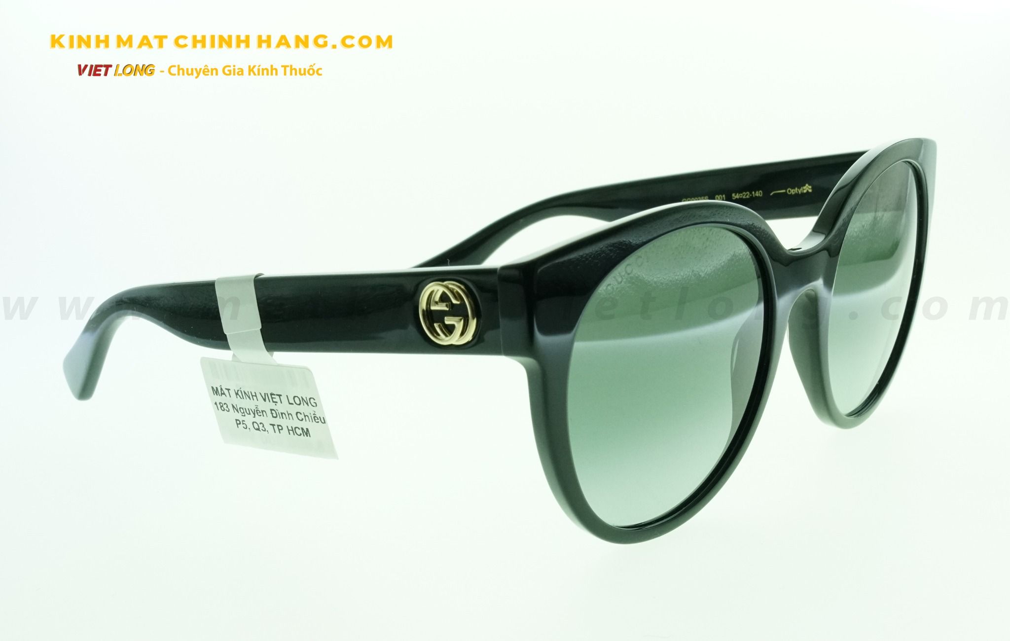  KÍNH MÁT GUCCI GG0035S-001 54-22 