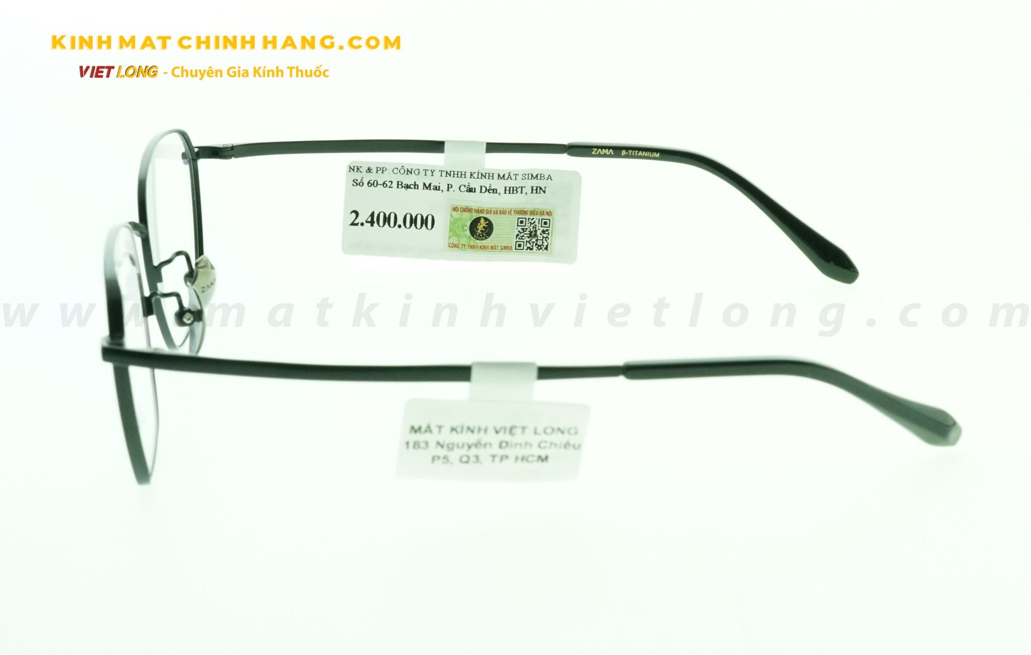  GỌNG KÍNH ZAMA ZB80196-C01 53-18 