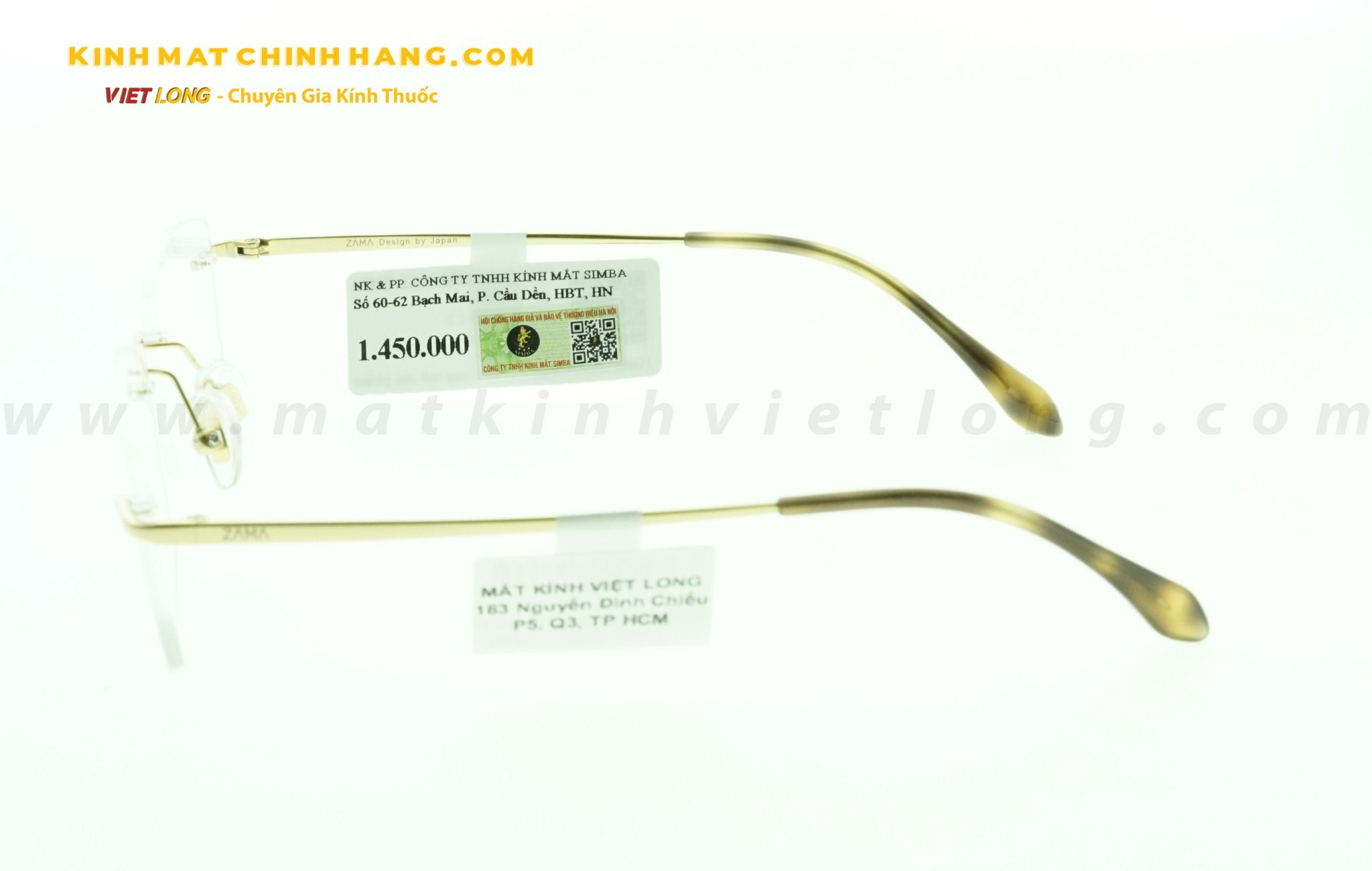  GỌNG KÍNH ZAMA ZB80161-C02 53-18 