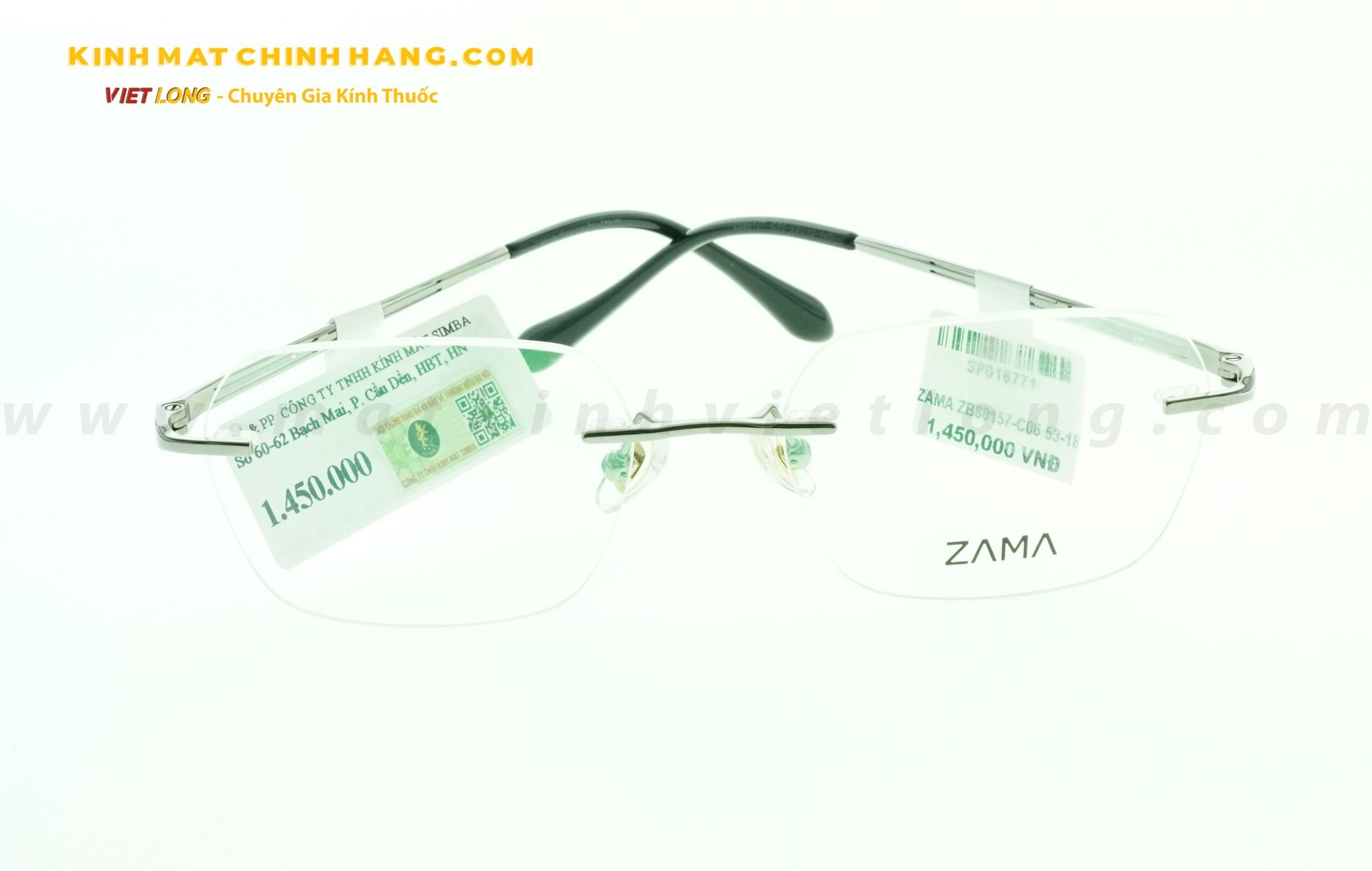  GỌNG KÍNH ZAMA ZB80157-C06 53-18 