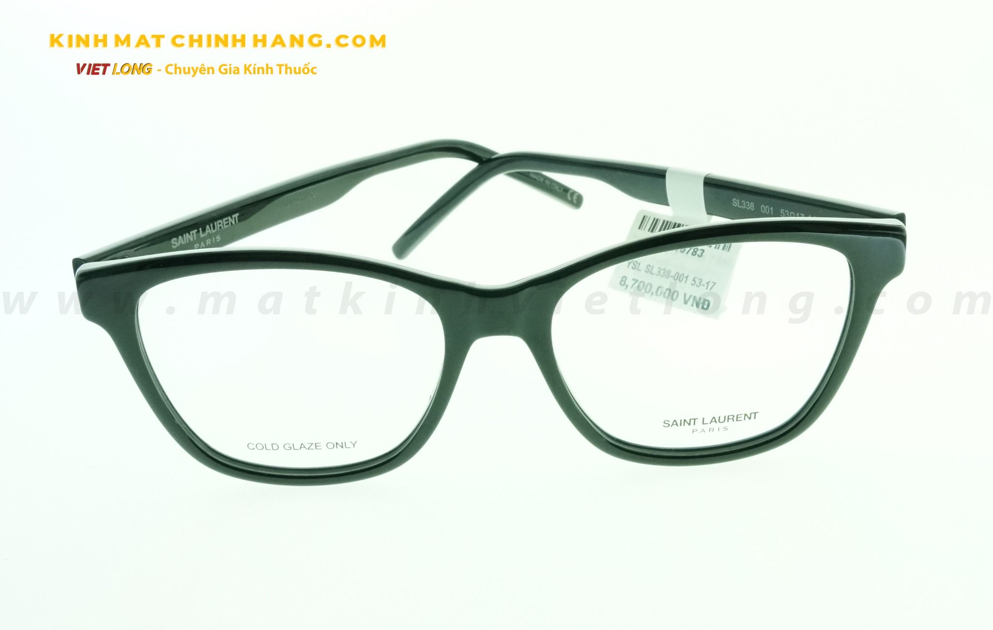  GỌNG KÍNH YSL SL338-001 53-17 