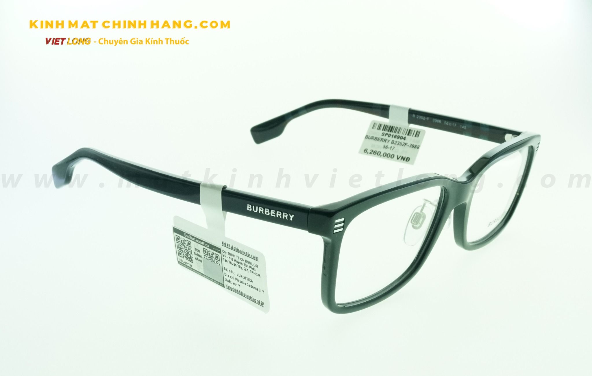  GỌNG KÍNH BURBERRY B2352F-3988 56-17 