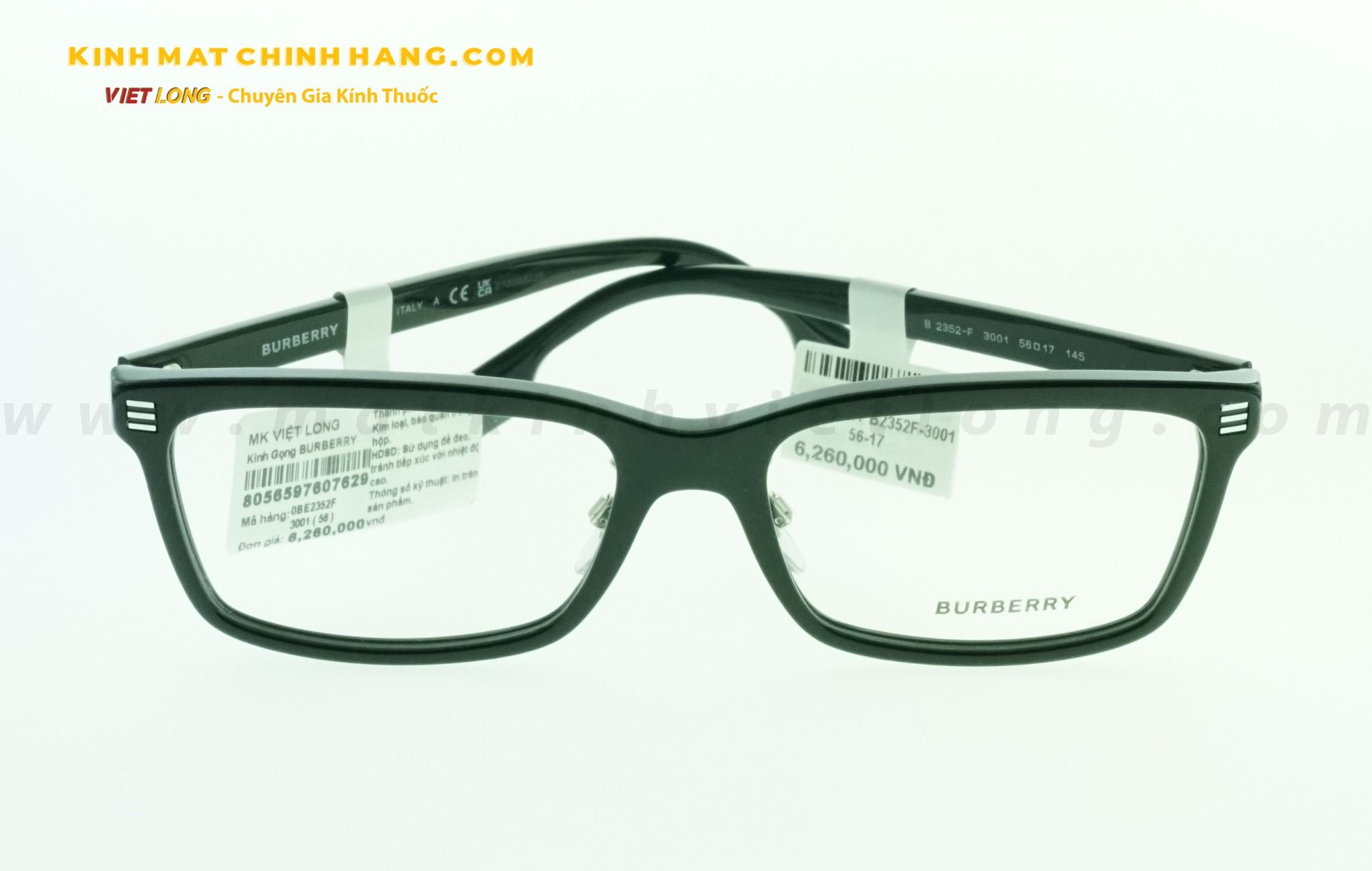  GỌNG KÍNH BURBERRY B2352F-3001 56-17 