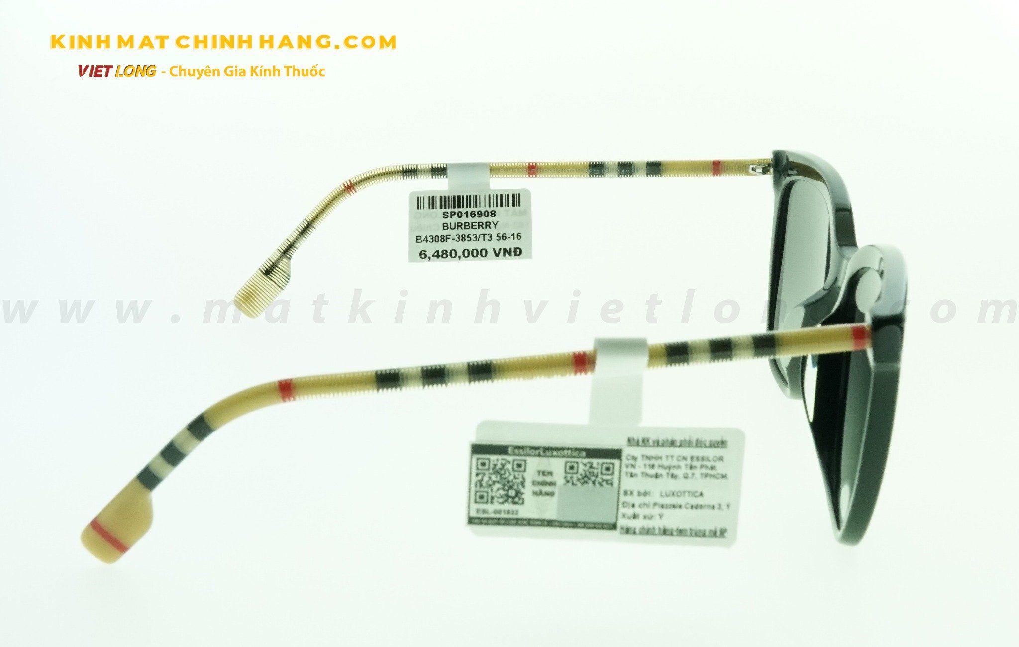  KÍNH MÁT BURBERRY B4308F-3853/T3 56-16 