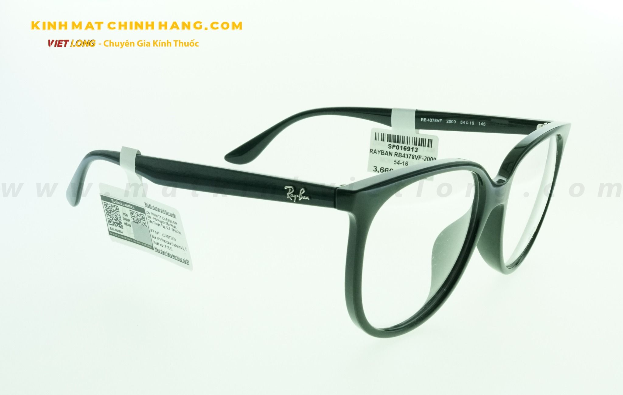  GỌNG KÍNH RAYBAN RB4378VF-2000 54-16 