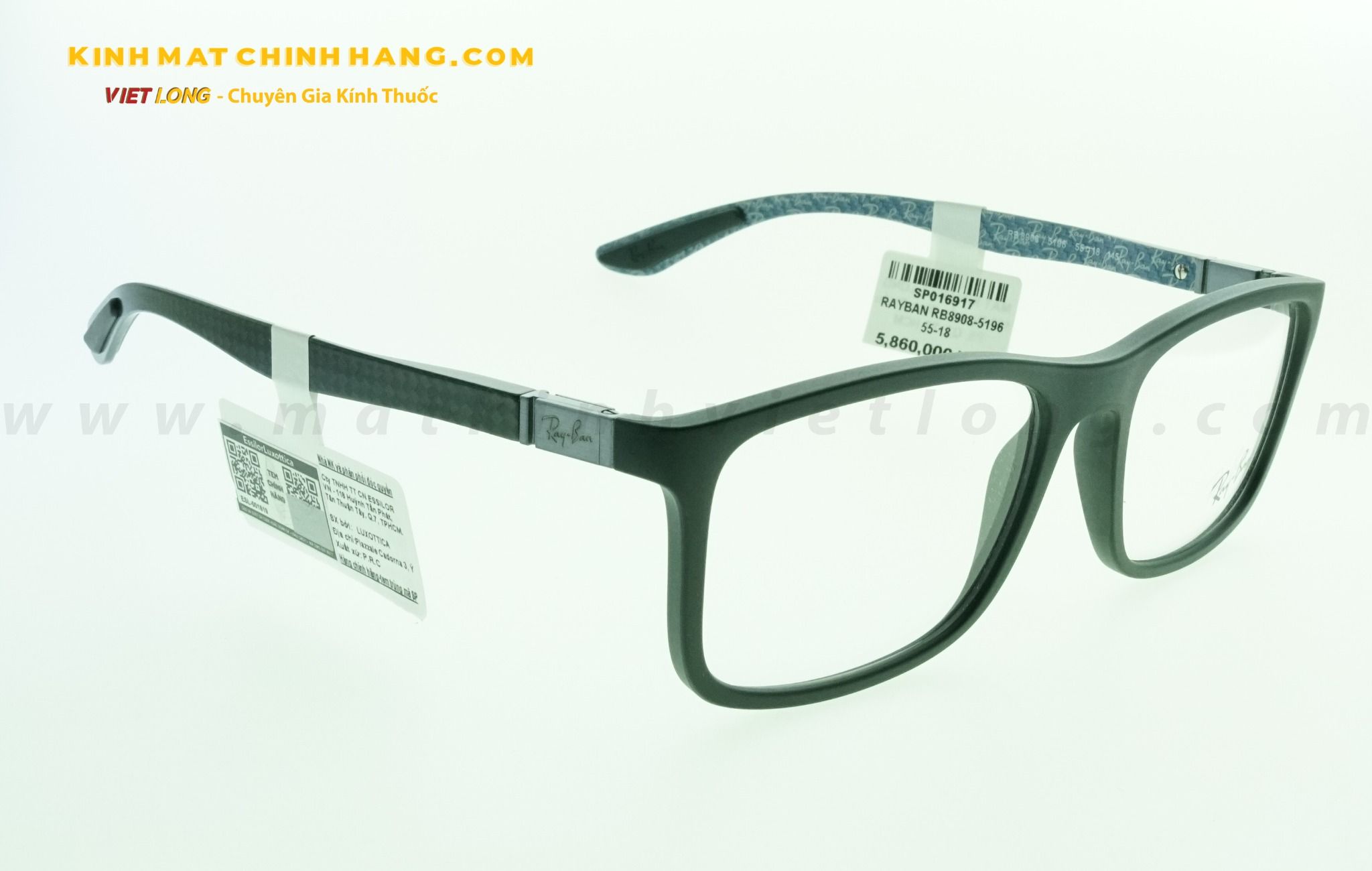  GỌNG KÍNH RAYBAN RB8908-5196 55-18 