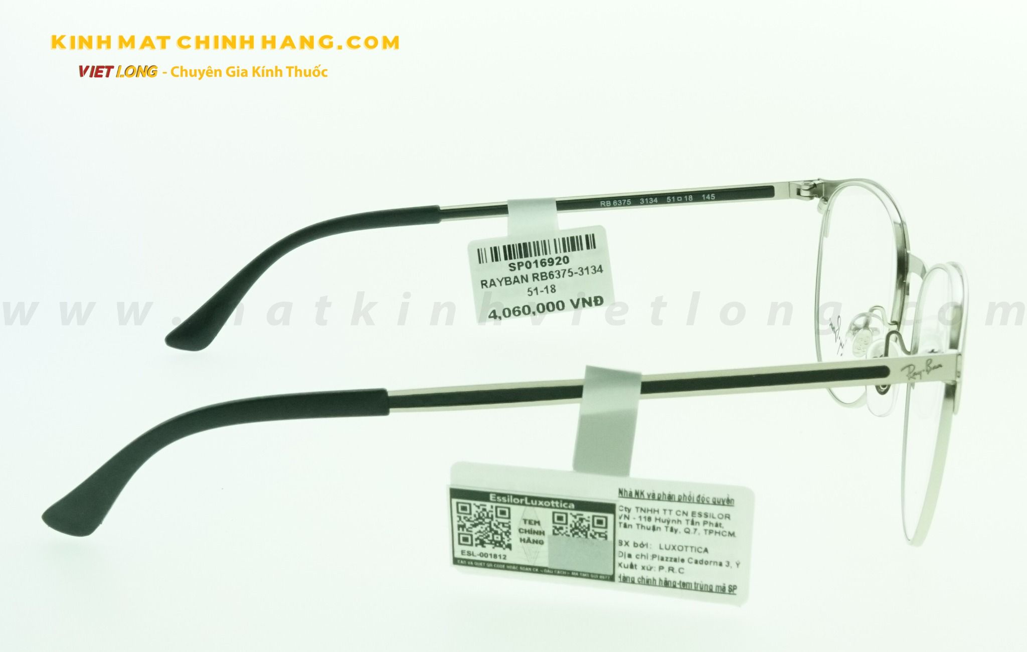  GỌNG KÍNH RAYBAN RB6375-3134 51-18 