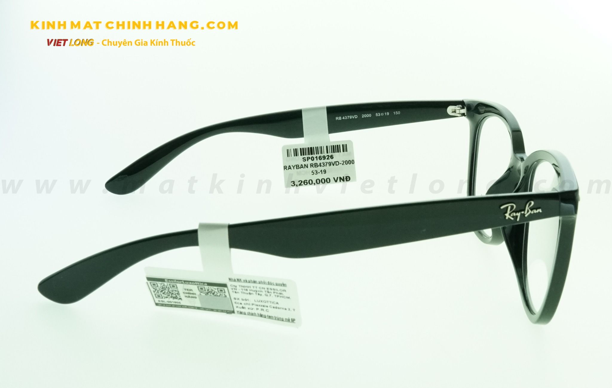  GỌNG KÍNH RAYBAN RB4379VD-2000 53-19 