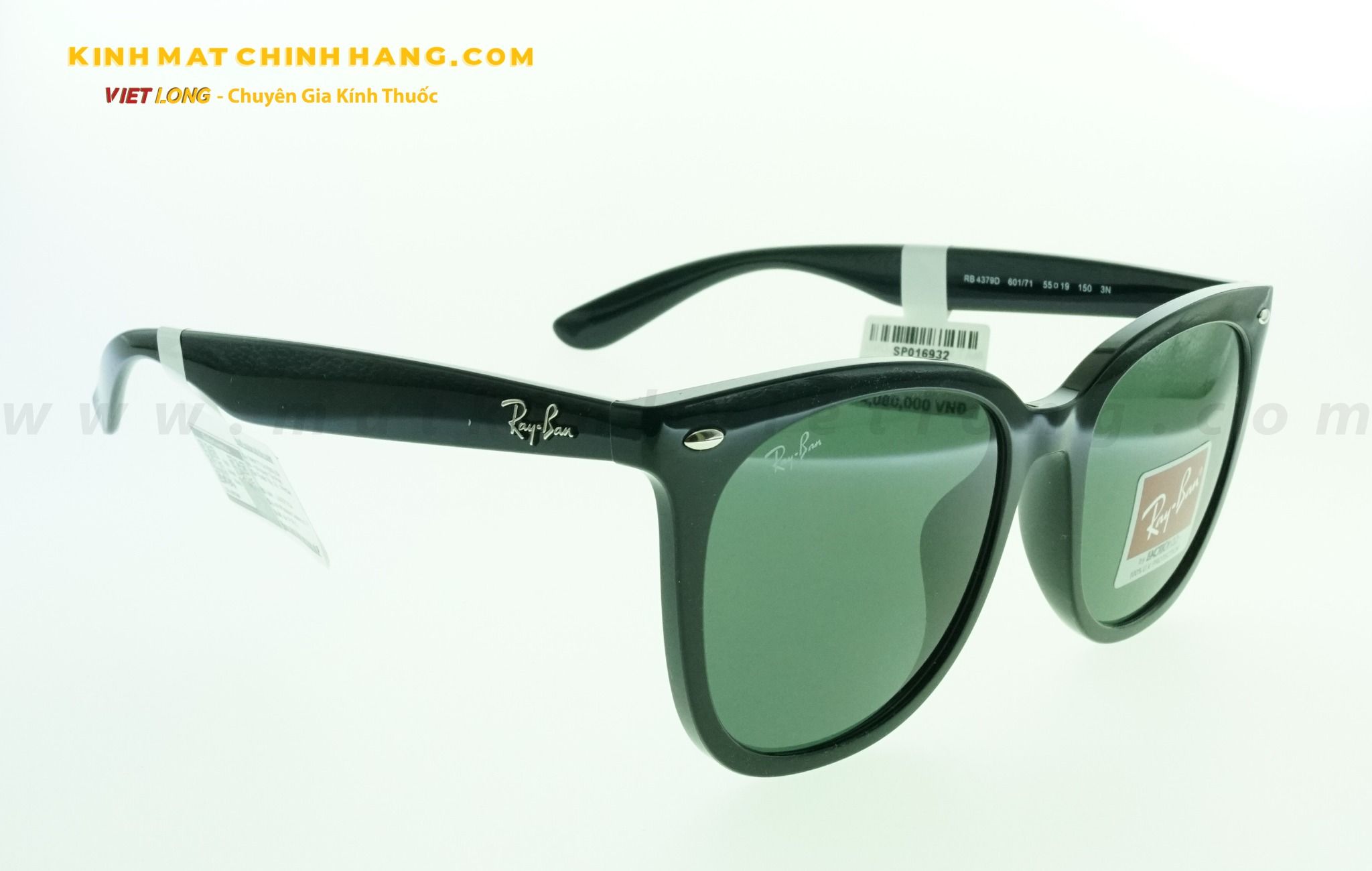  KÍNH MÁT RAYBAN RB4379D-601/71 55-19 