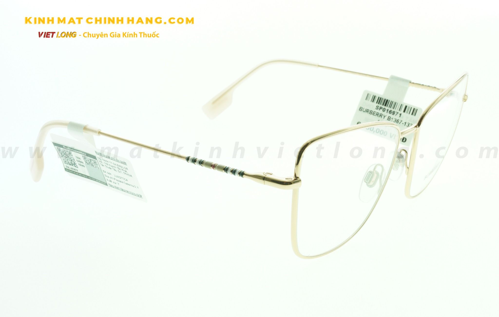  GỌNG KÍNH BURBERRY B1367-1337 55-16 