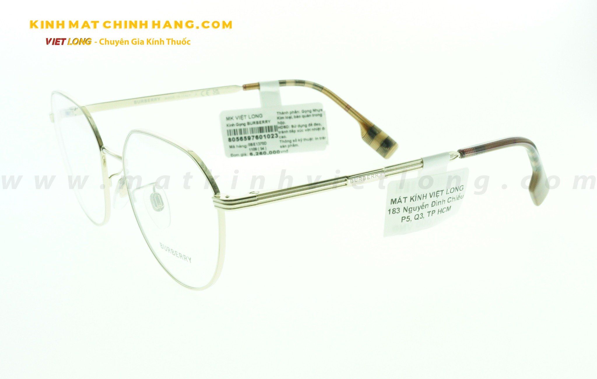  GỌNG KÍNH BURBERRY B1370D-1109 54-18 