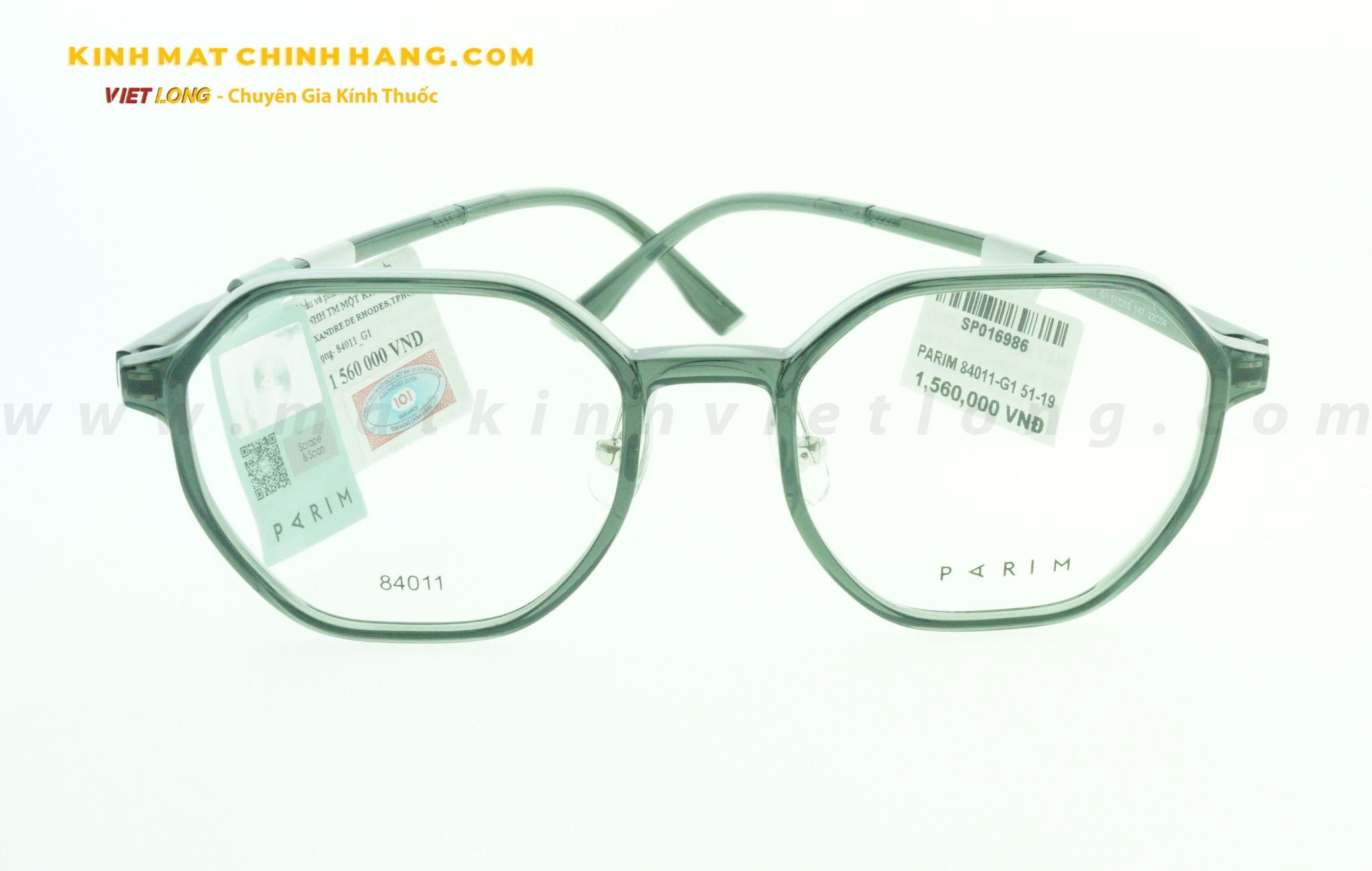  GỌNG KÍNH PARIM 84011-G1 51-19 