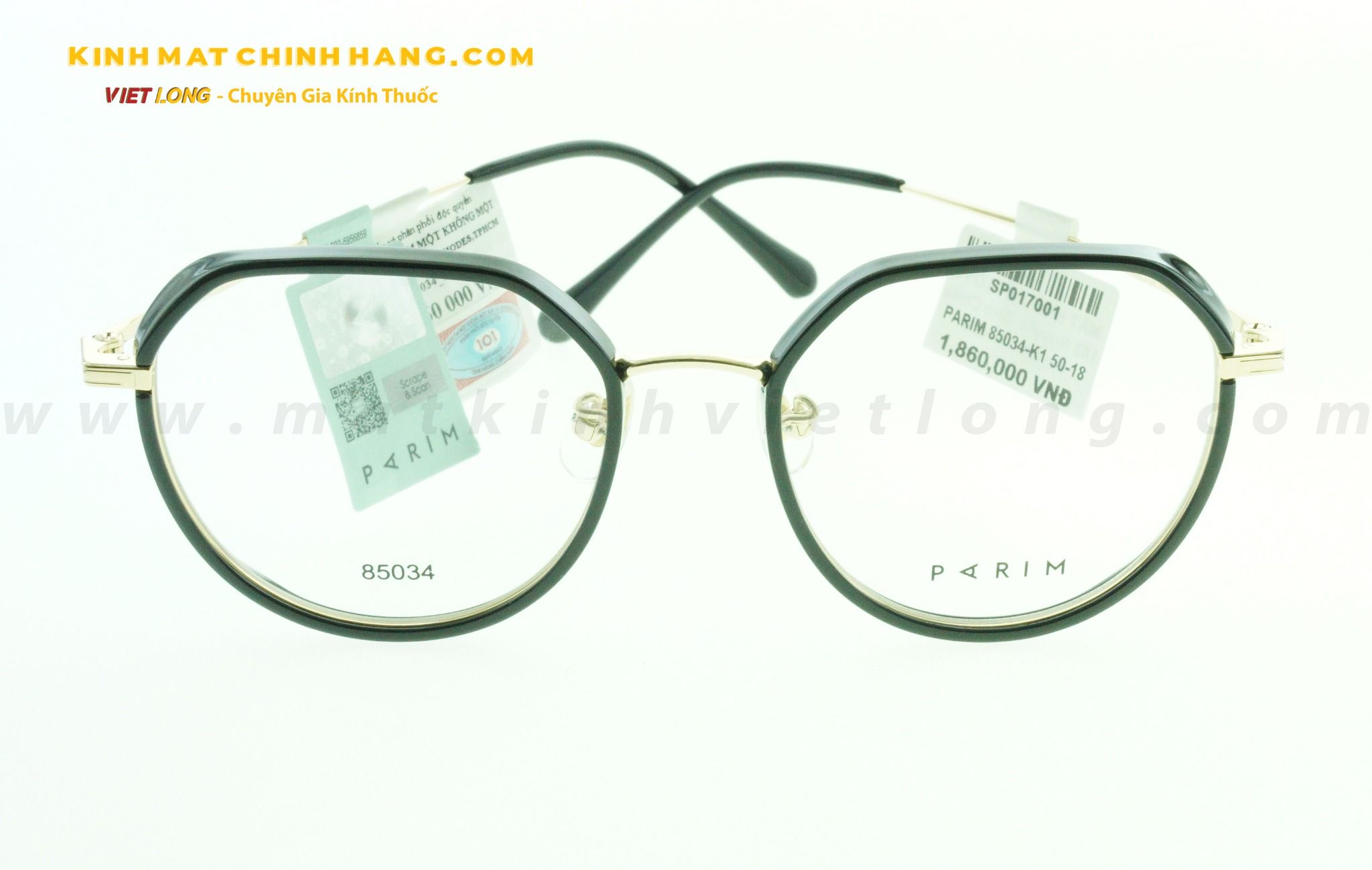  GỌNG KÍNH PARIM 85034-K1 50-18 