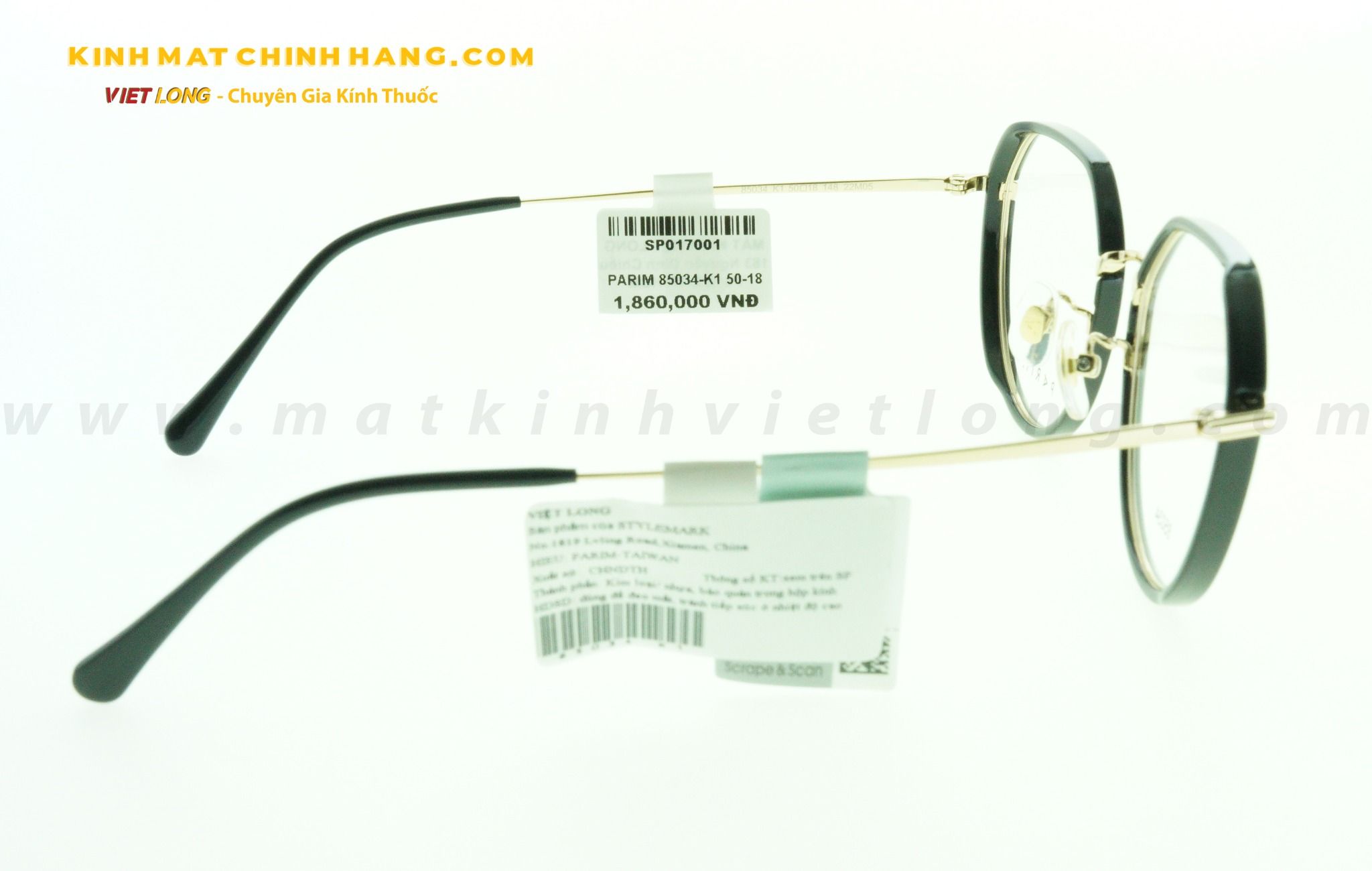  GỌNG KÍNH PARIM 85034-K1 50-18 