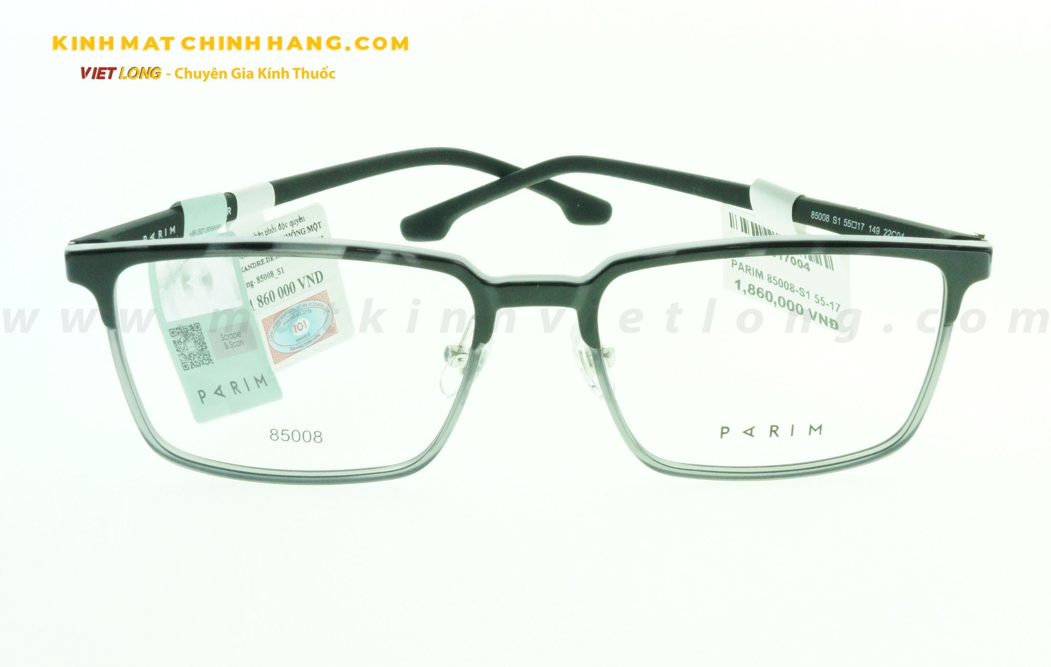  GỌNG KÍNH PARIM 85008-S1 55-17 