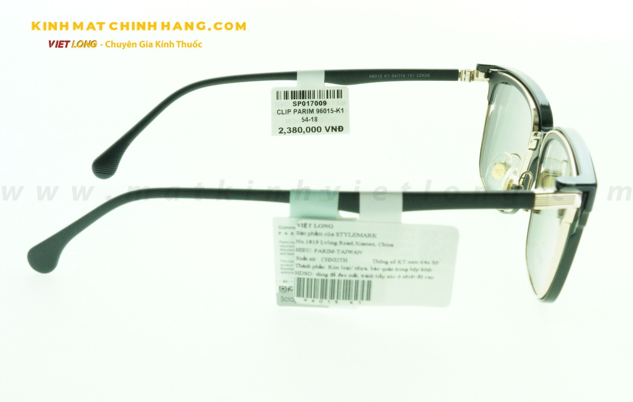  GỌNG KÍNH CLIP PARIM 96015-K1 54-18 