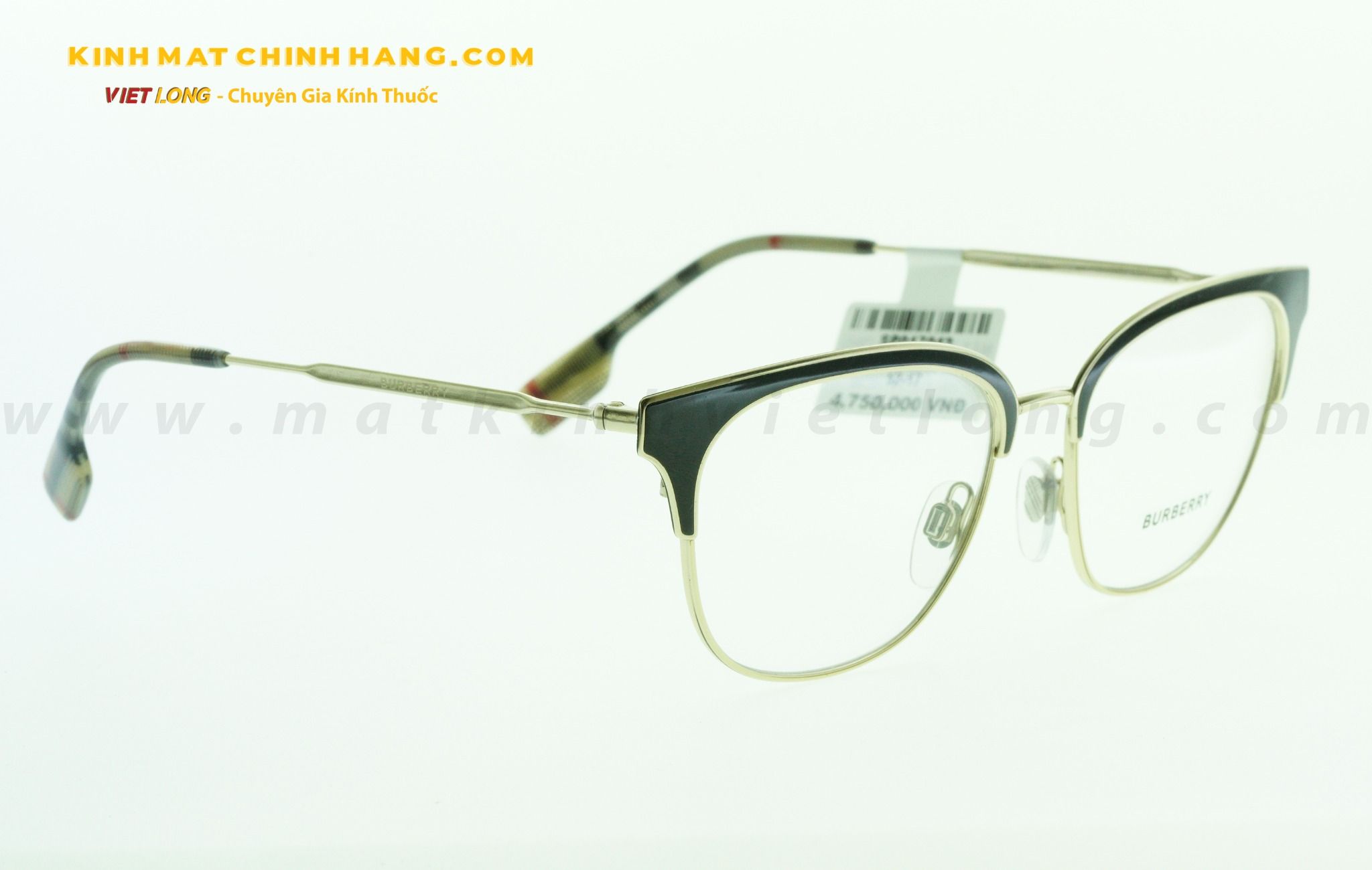  GỌNG KÍNH BURBERRY B1334-1109 52-17 