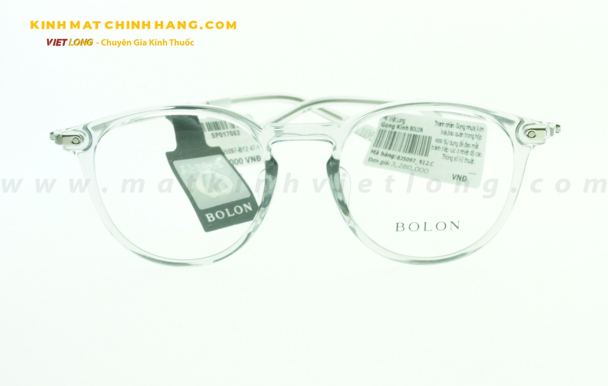  GỌNG KÍNH BOLON BJ5097-B12 47-19 