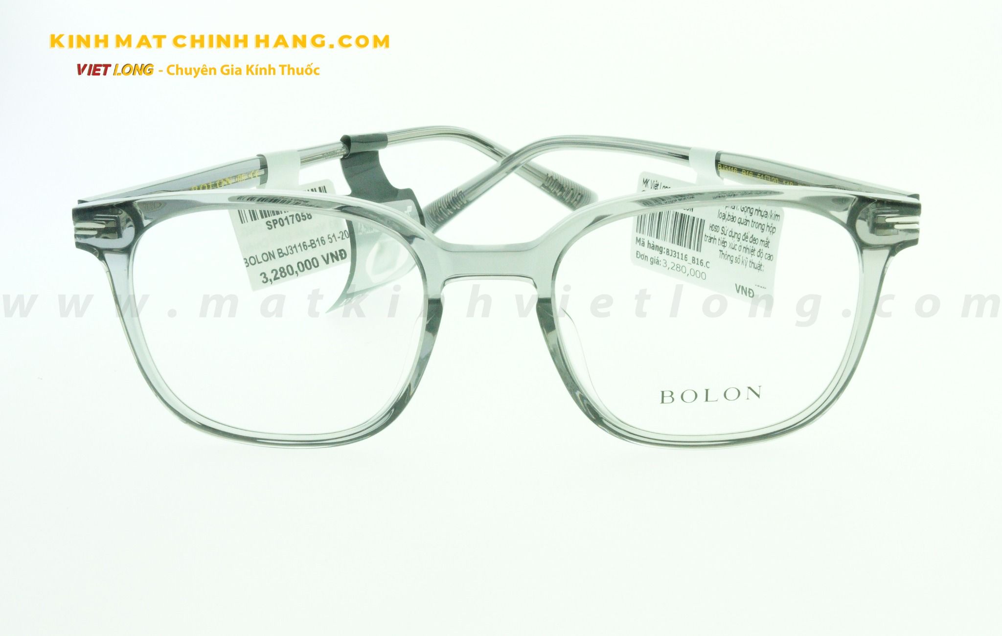  GỌNG KÍNH BOLON BJ3116-B16 51-20 