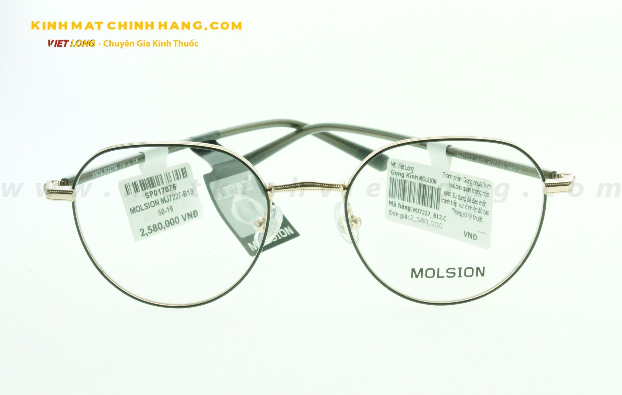  GỌNG KÍNH MOLSION MJ7227-B13 50-19 