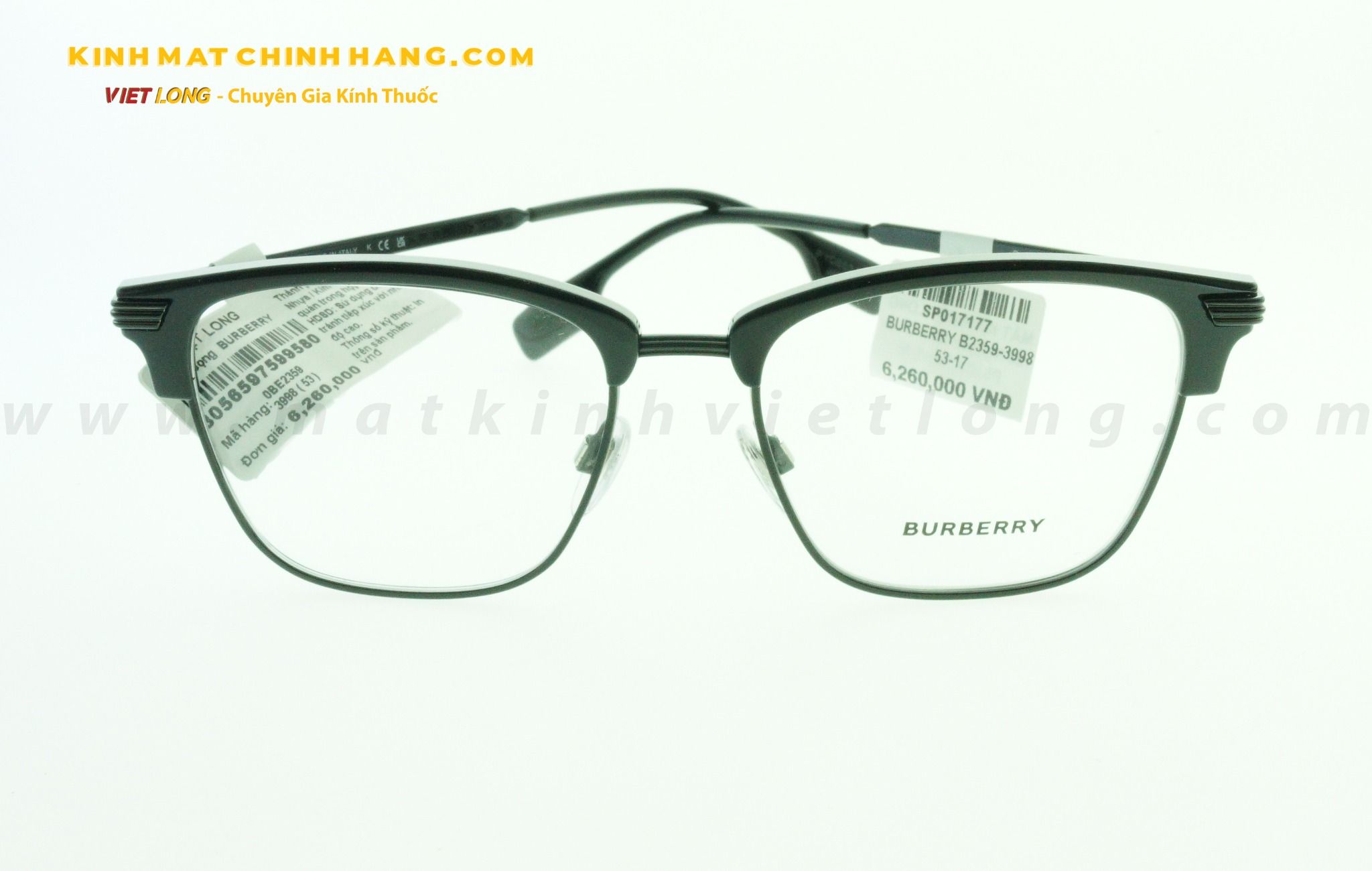  GỌNG KÍNH BURBERRY B2359-3998 53-17 