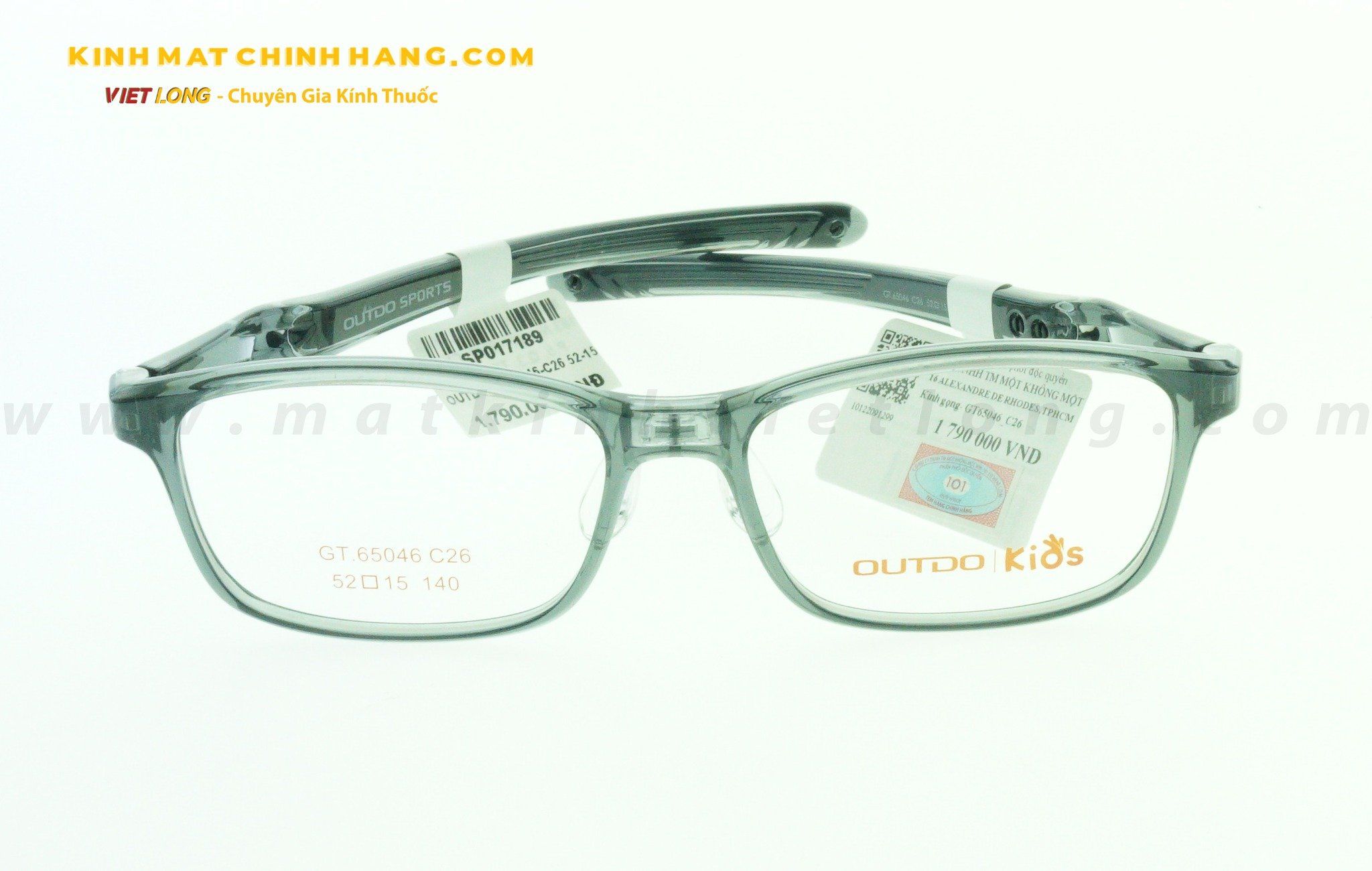  GỌNG KÍNH OUTDO GT65046-C26 52-15 