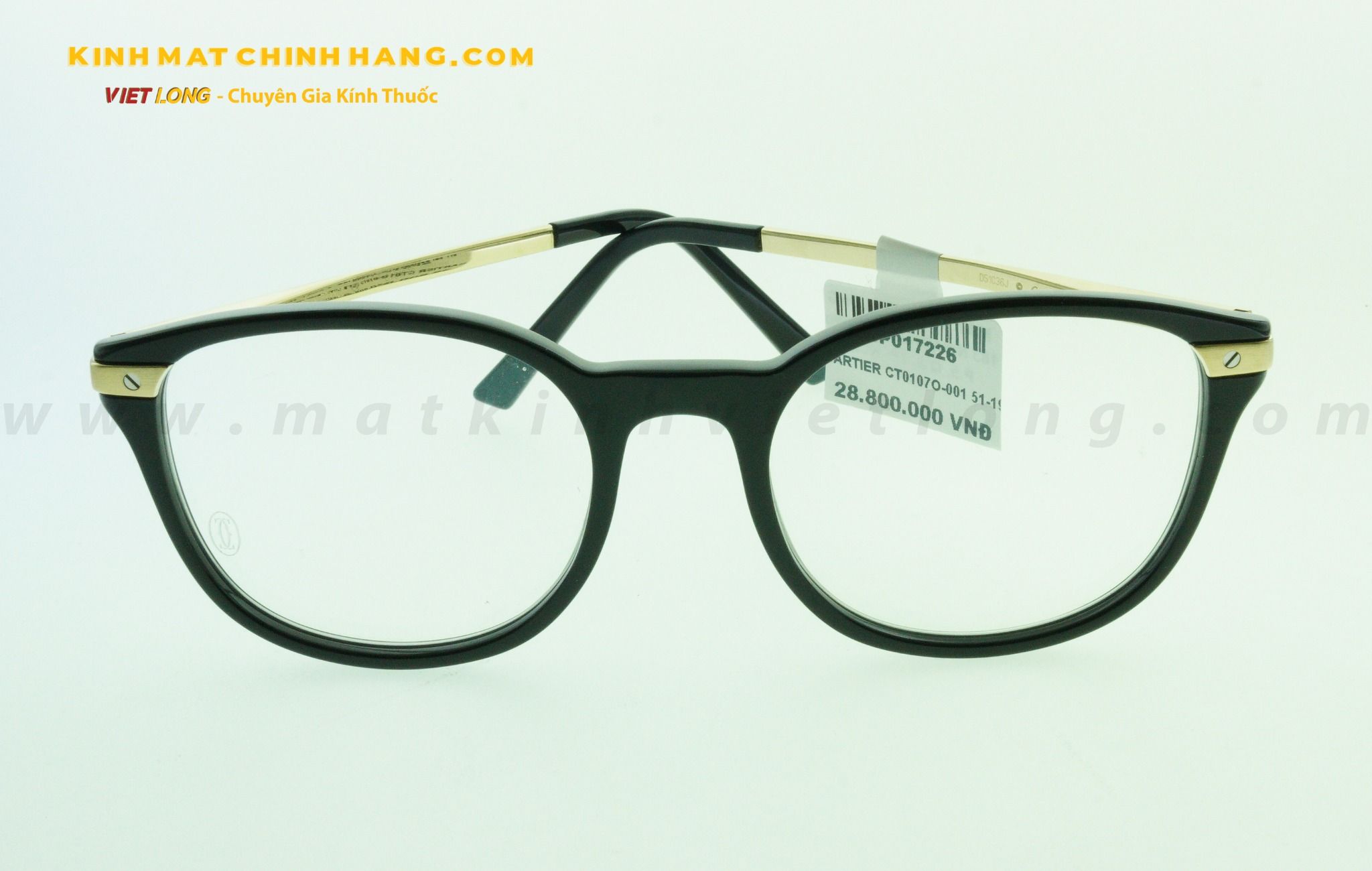  GỌNG KÍNH CARTIER CT0107O-001 51-19 