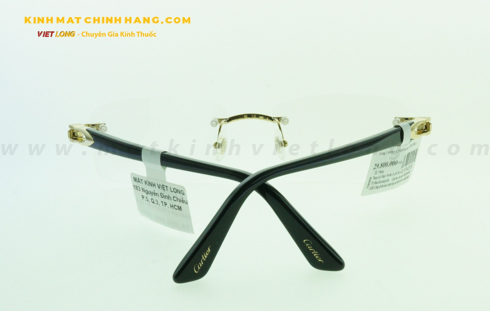  GỌNG KÍNH CARTIER CT0287O-001 54-18 