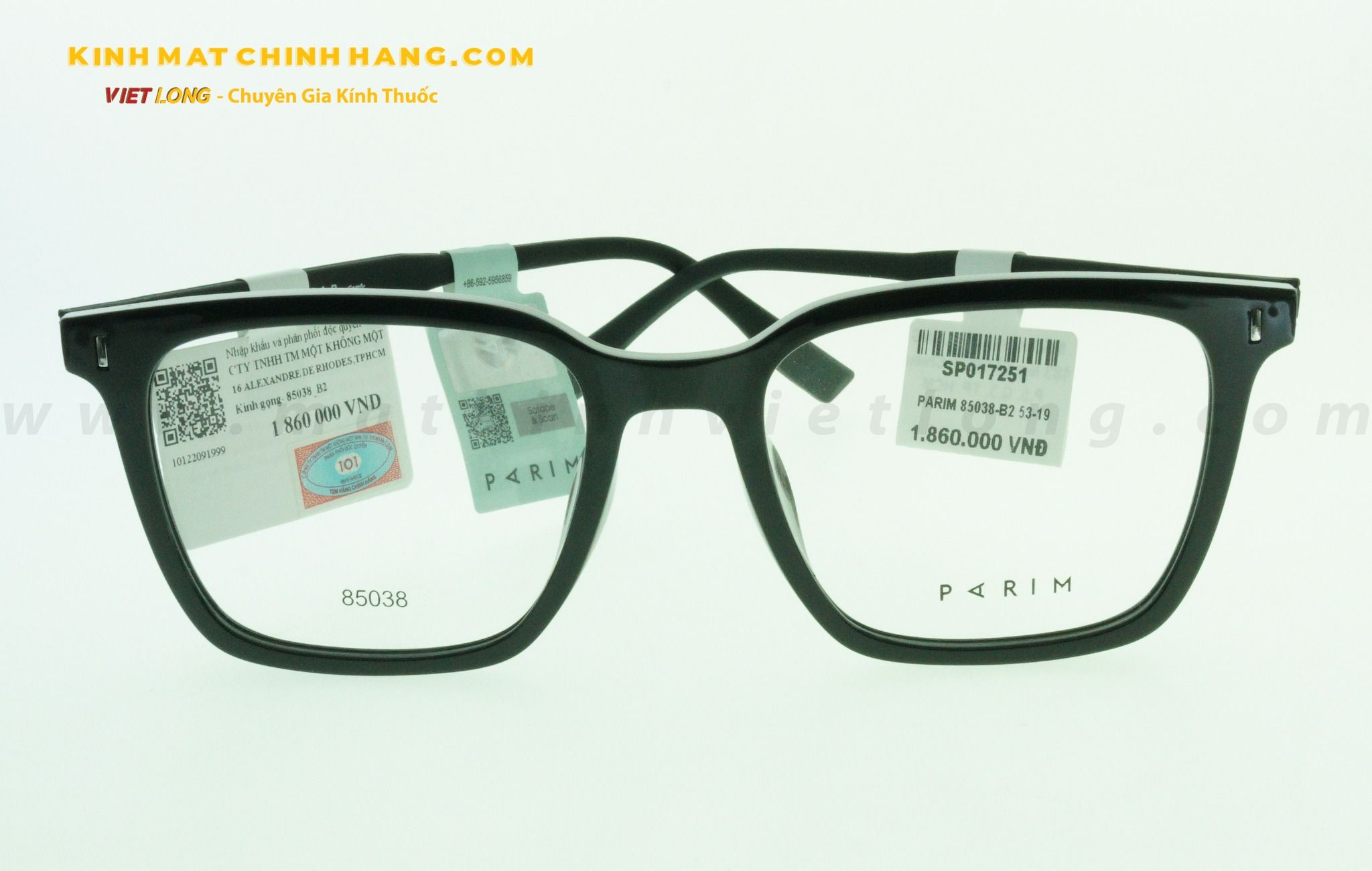  GỌNG KÍNH PARIM 85038-B2 53-19 