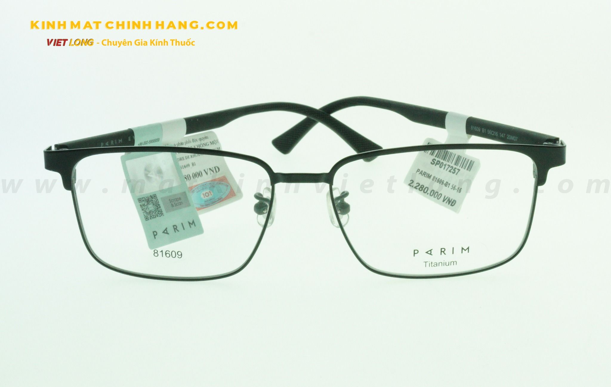  GỌNG KÍNH PARIM 81609-B1 56-16 