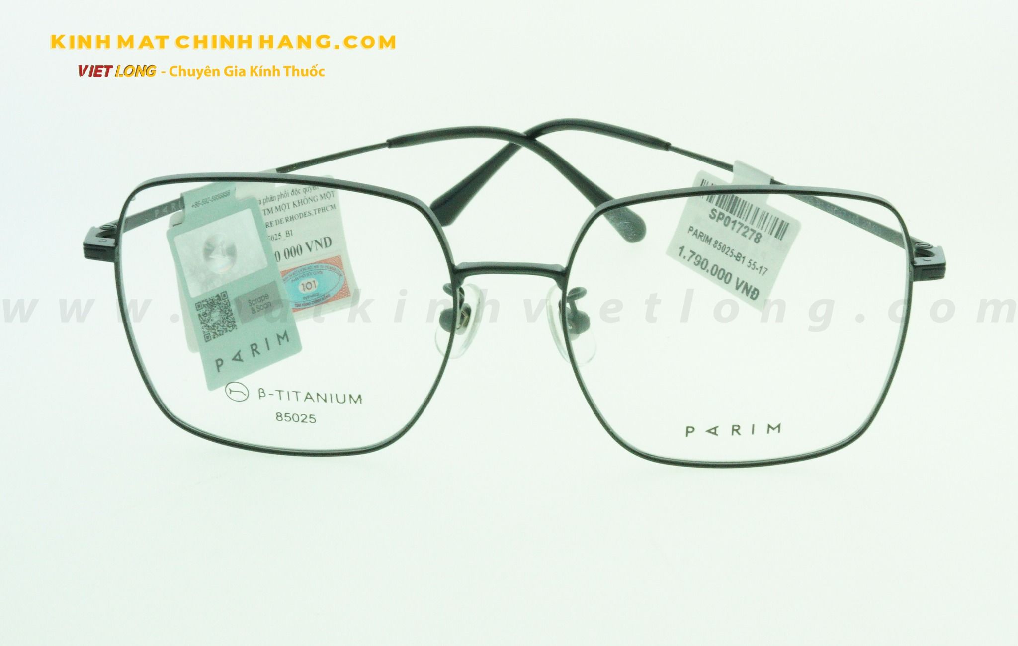  GỌNG KÍNH PARIM 85025-B1 55-17 