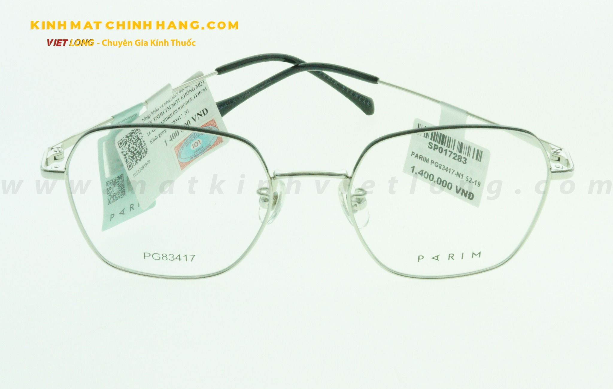  GỌNG KÍNH PARIM PG83417-N1 52-19 