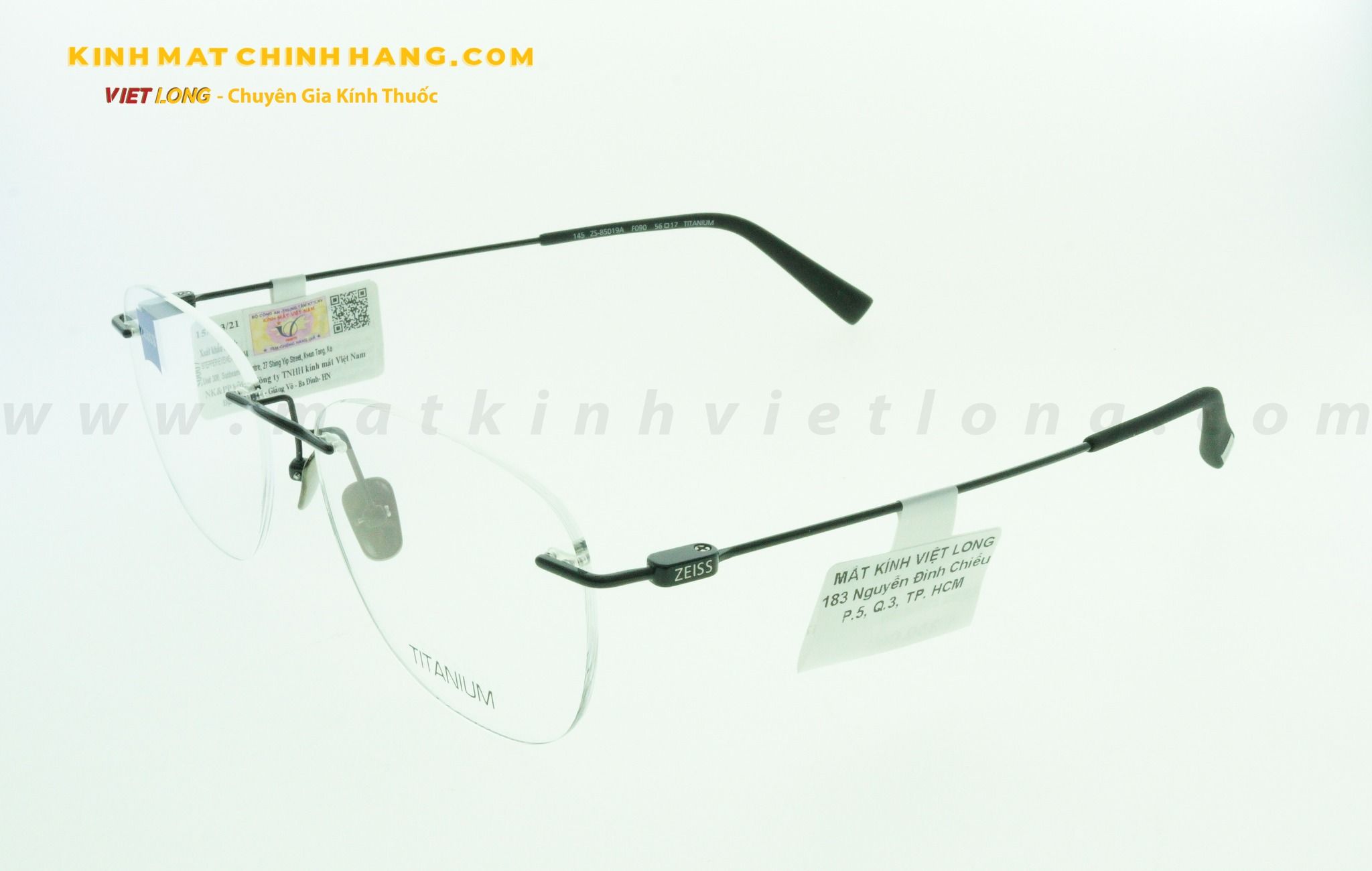  GỌNG KÍNH ZEISS ZS85019A-F090 56-17 