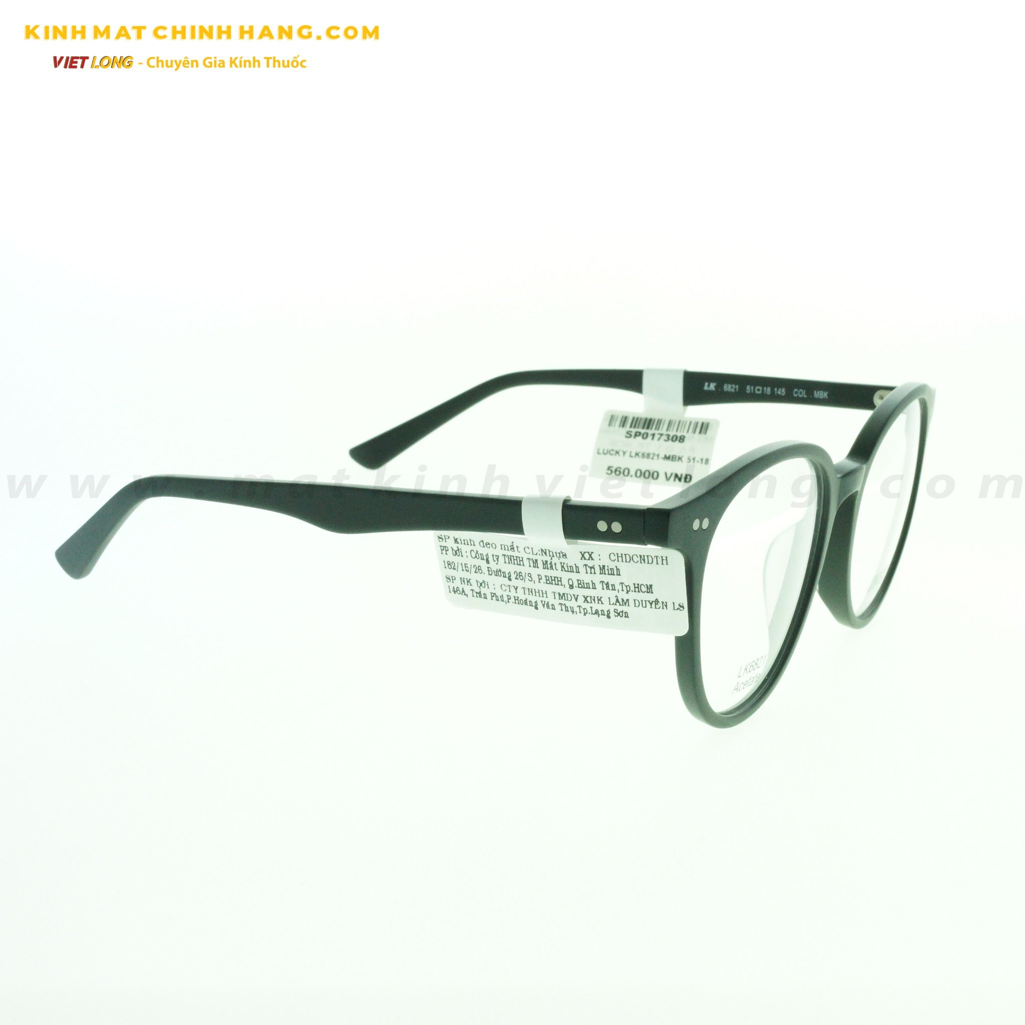  GỌNG KÍNH LUCKY LK6821-MBK 51-18 