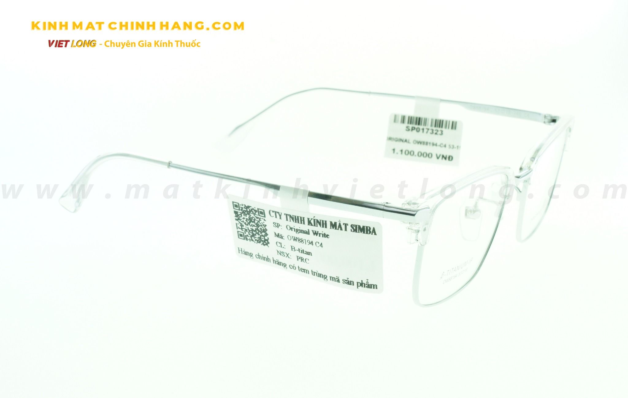  GỌNG KÍNH ORIGINAL OW88194-C4 53-19 