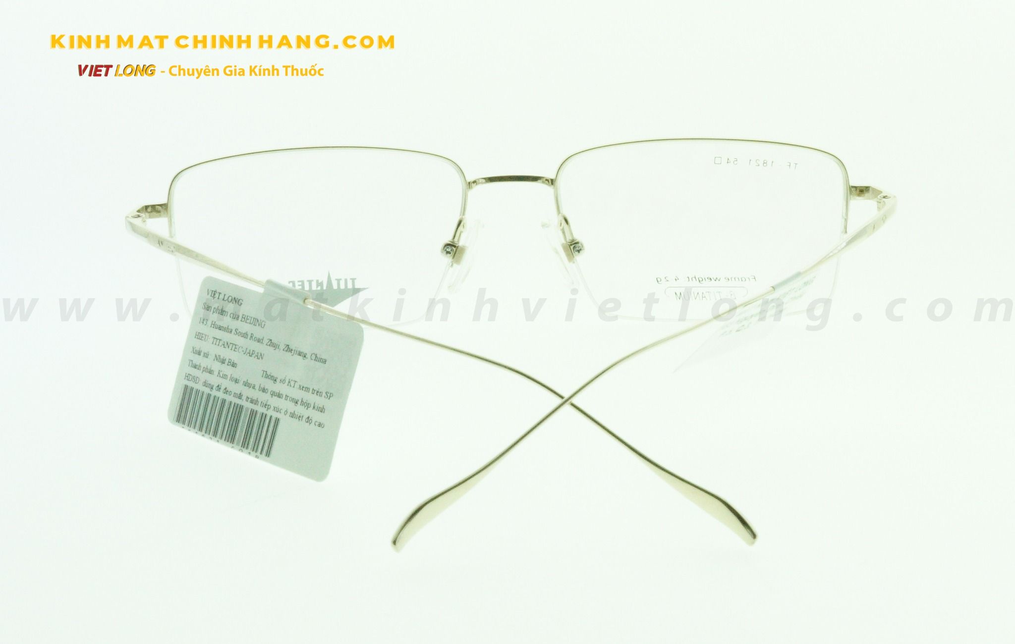  GỌNG KÍNH TITANTEC TF1821-C01B 54-17 