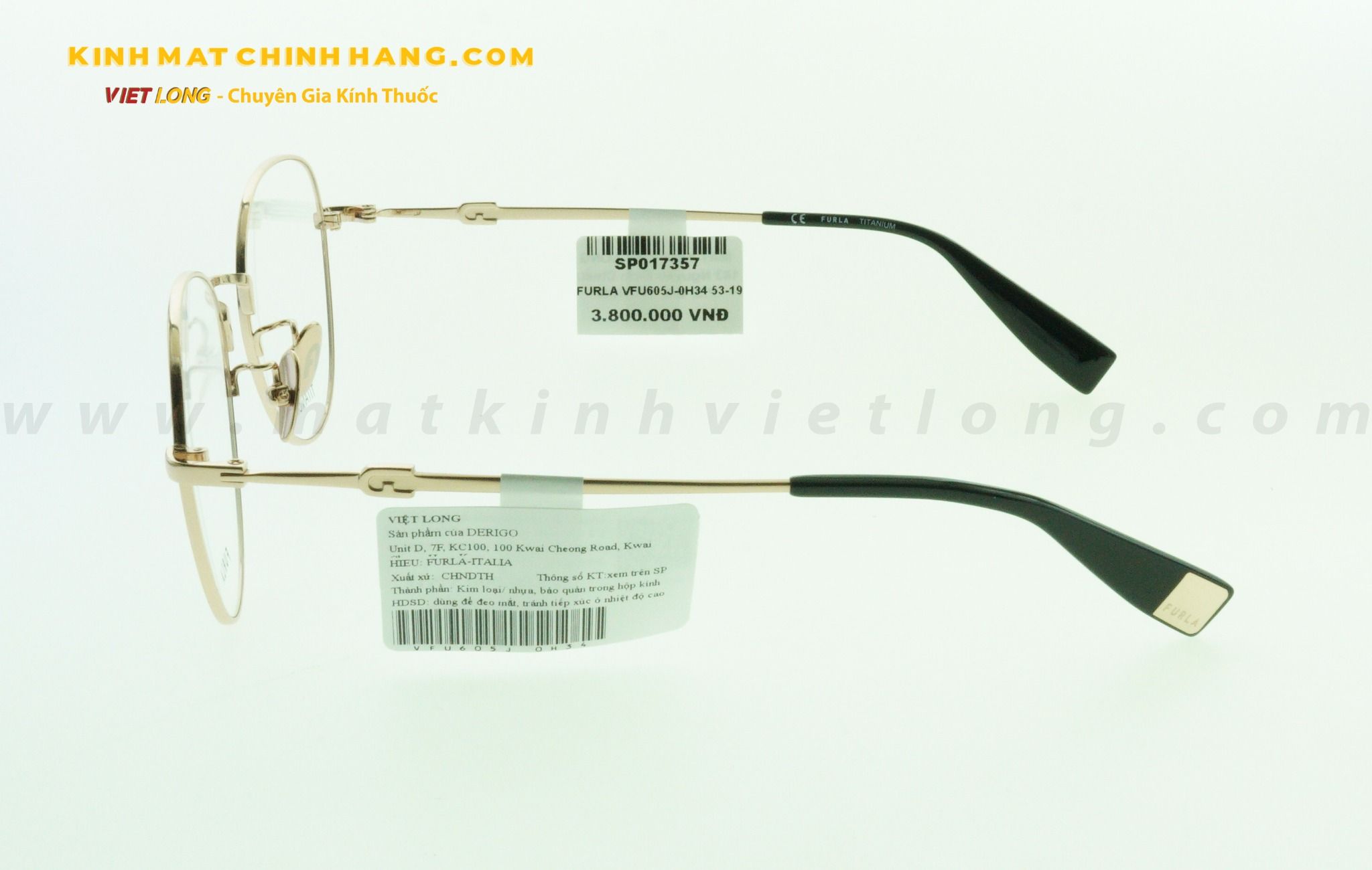  GỌNG KÍNH FURLA VFU605J-0H34 53-19 