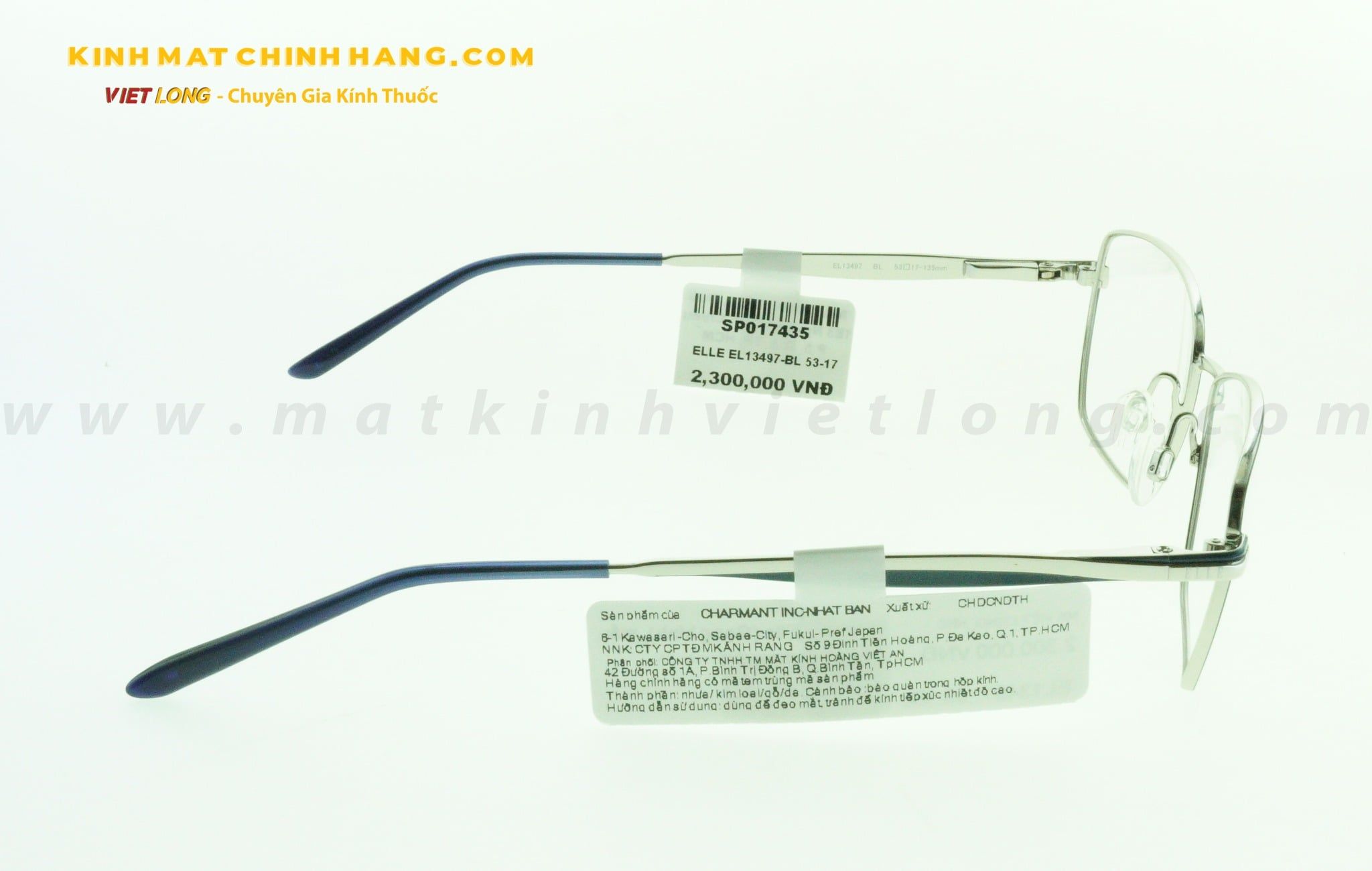  GỌNG KÍNH ELLE EL13497-BL 53-17 