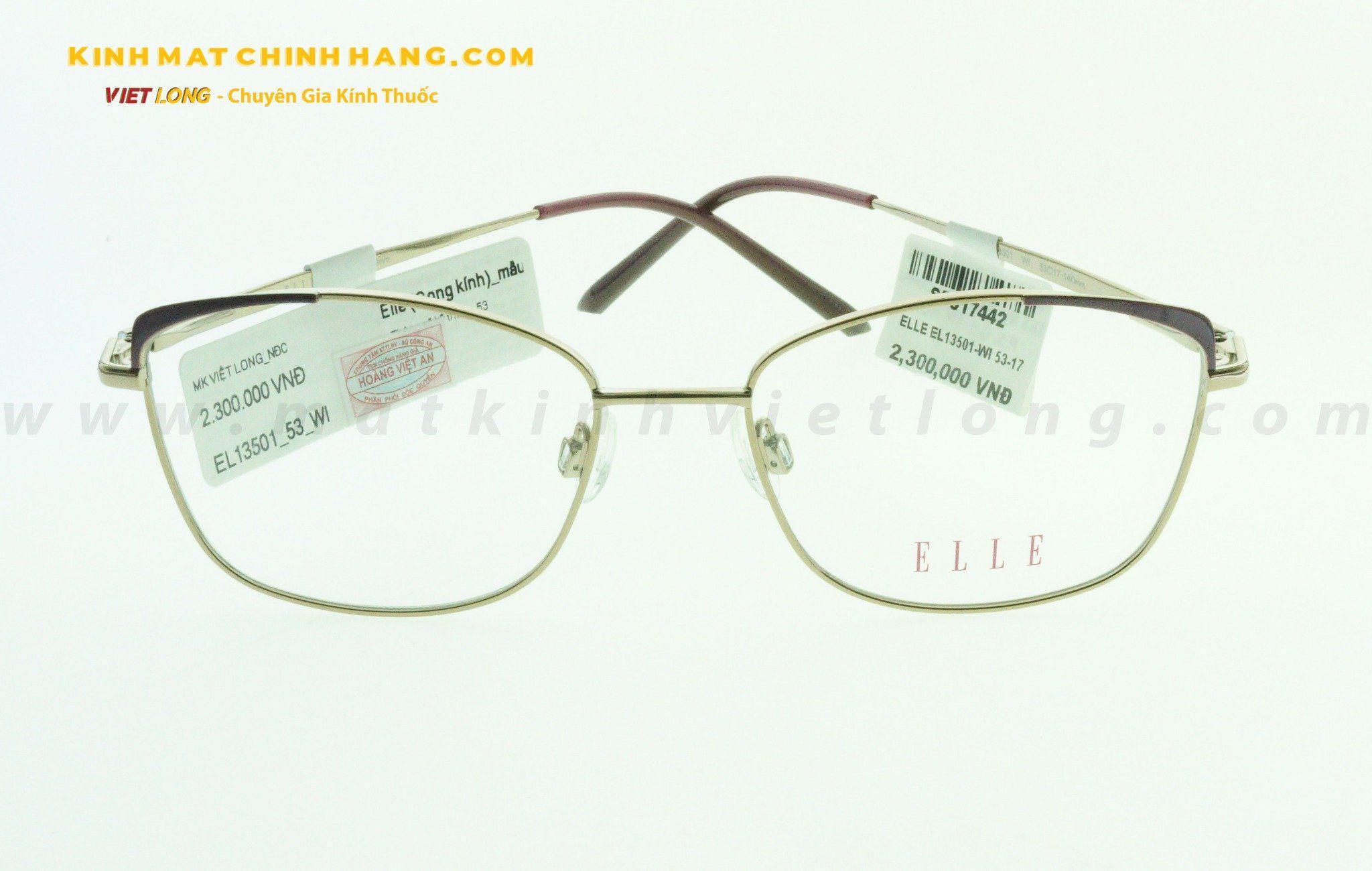  GỌNG KÍNH ELLE EL13501-WI 53-17 