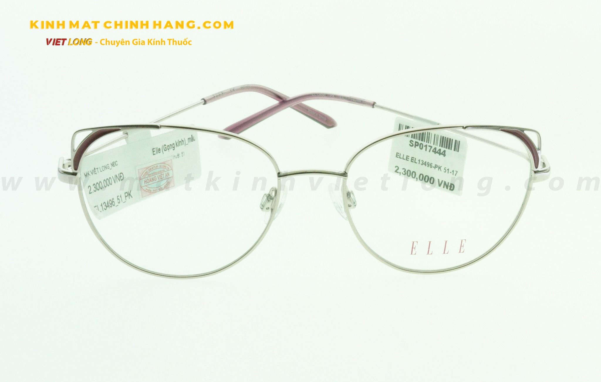  GỌNG KÍNH ELLE EL13496-PK 51-17 