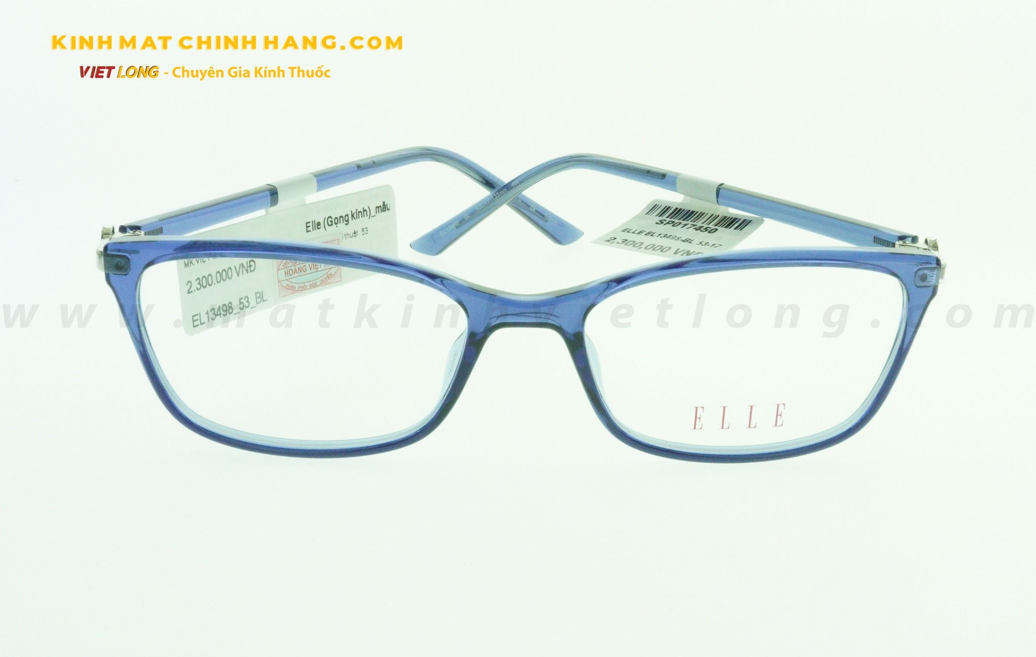  GỌNG KÍNH ELLE EL13498-BL 53-17 